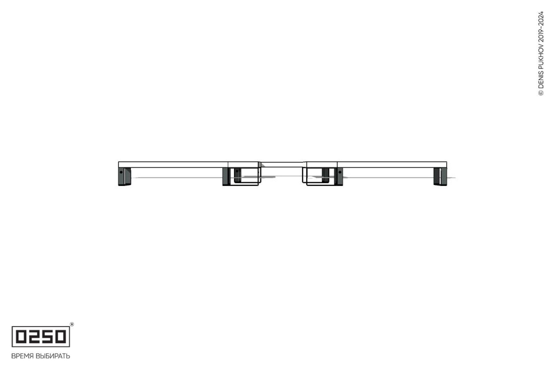 Уличная Бетонная U-образная прямоугольная широкая скамейка на ножках производство 0250 Уличная Бетонная U-образная прямоугольная широкая скамейка на ножках производство 0250