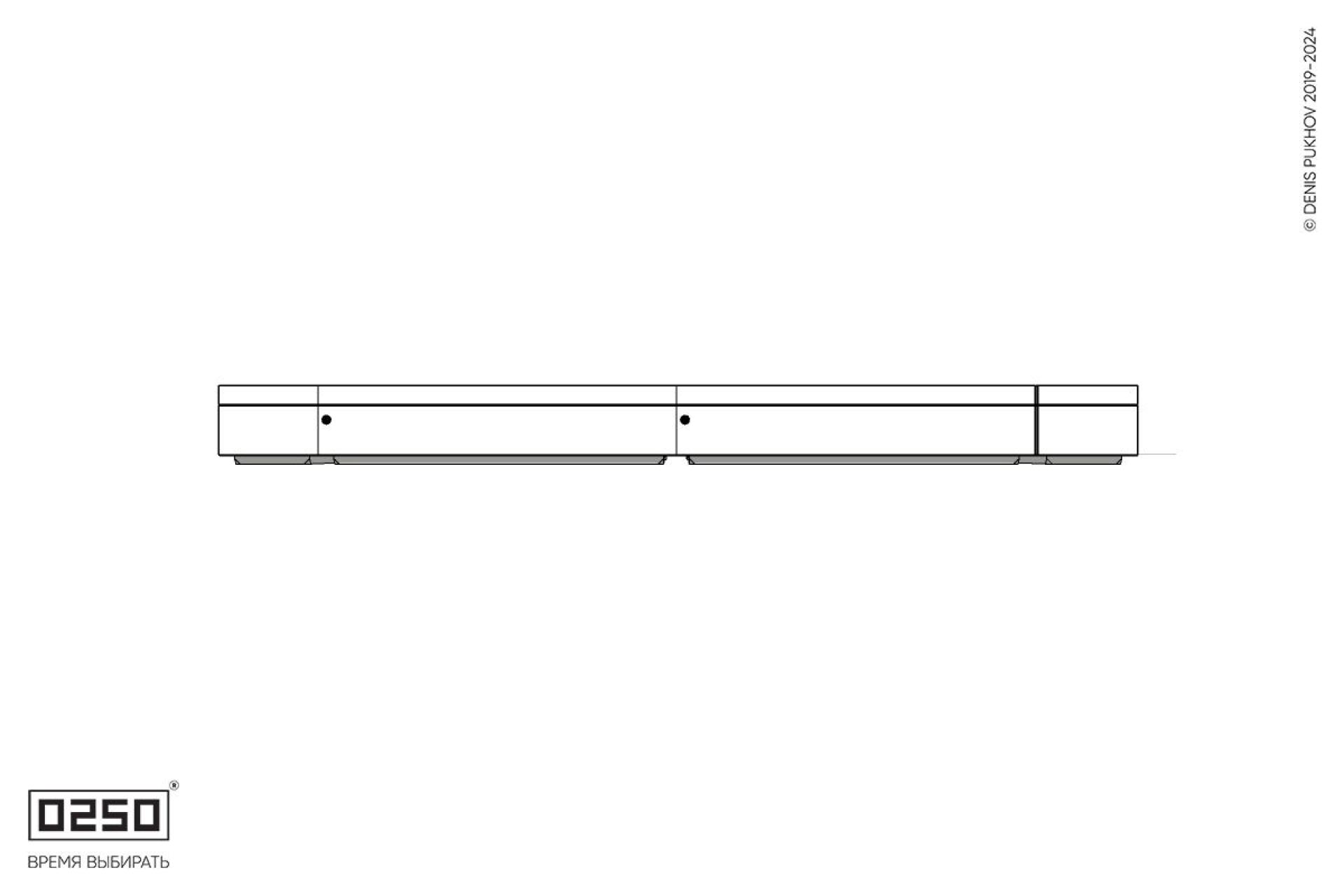 Уличная Бетонная четырехугольная двухпролетная скамейка  с двух-фасадной шириной на блоке производство 0250