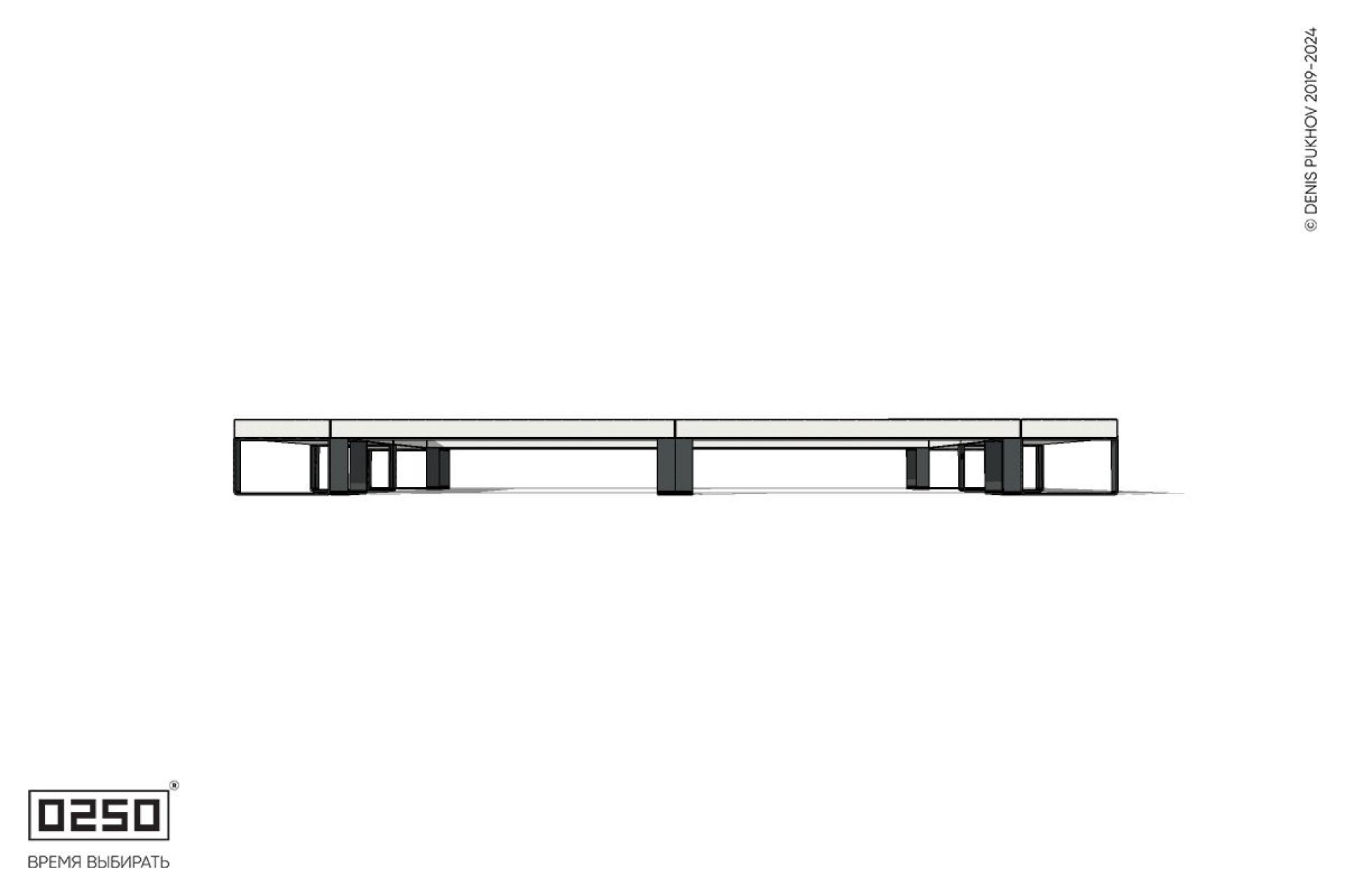 Уличная Бетонная четырехугольная двухпролетная скамейка с двух-фасадной шириной на ножках производство 0250 Уличная Бетонная четырехугольная двухпролетная скамейка с двух-фасадной шириной на ножках производство 0250