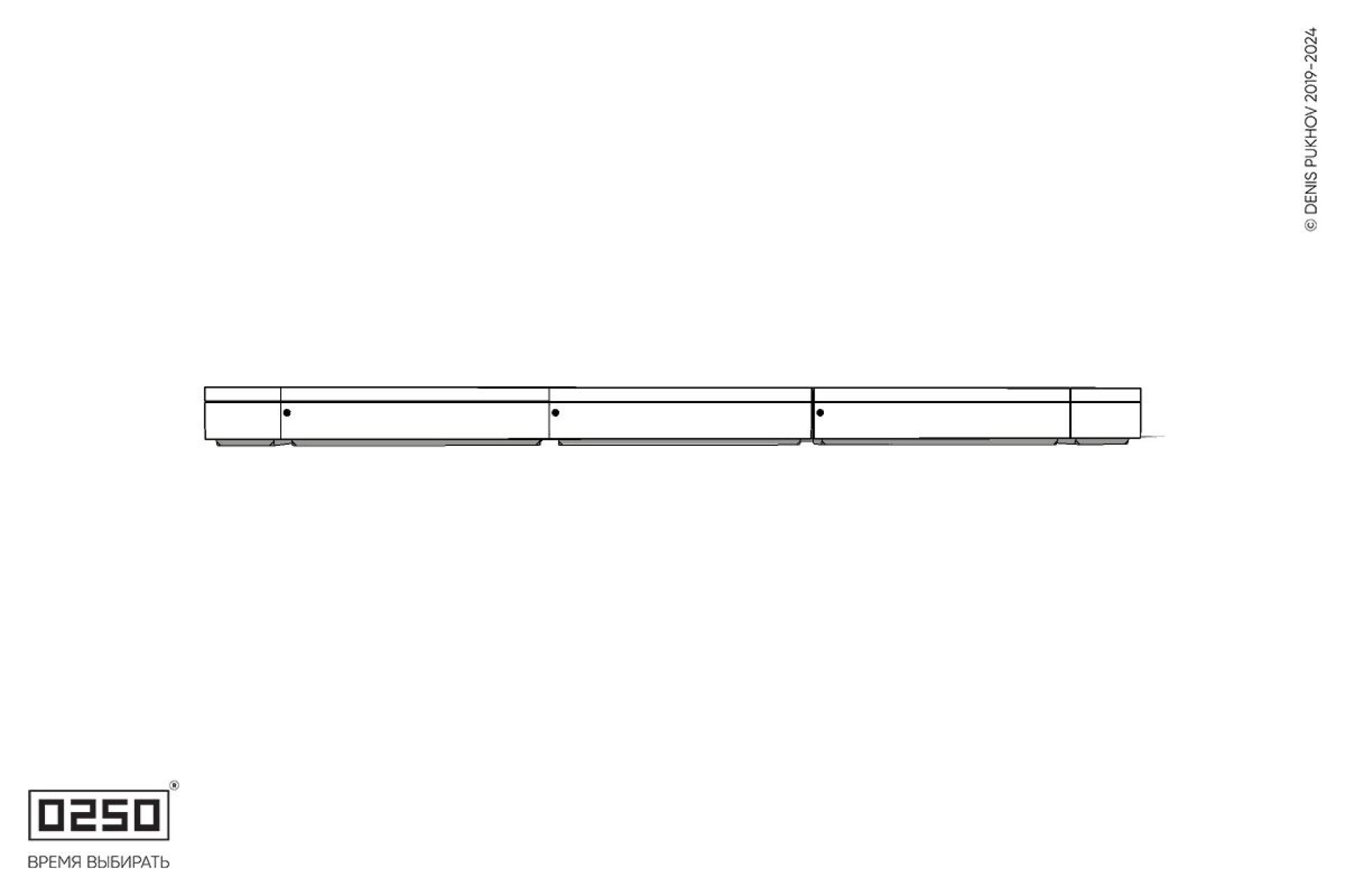 Уличная Бетонная четырехугольная скамейка трехпролетная на блоке производство 0250