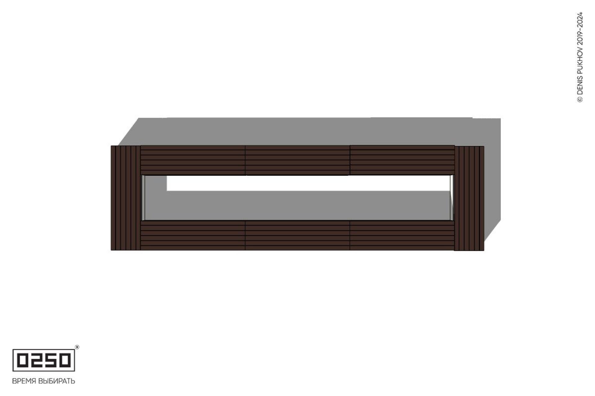 Уличная Четырехугольная скамейка трехпролетная на блоке производство 0250, module