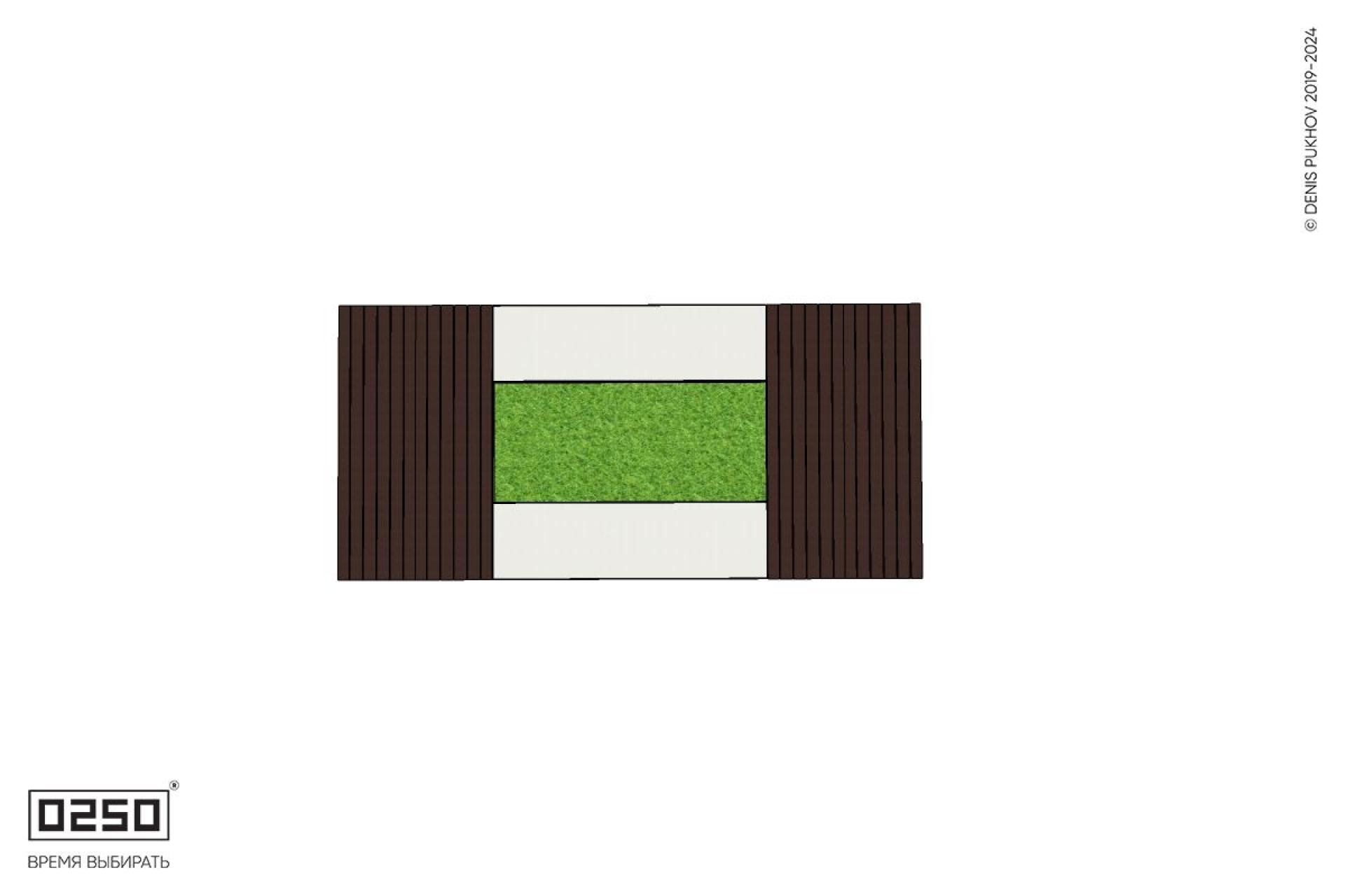 Уличная Четырехугольная скамейка цветник с двухрядной шириной и комбинированным настилом производство 0250