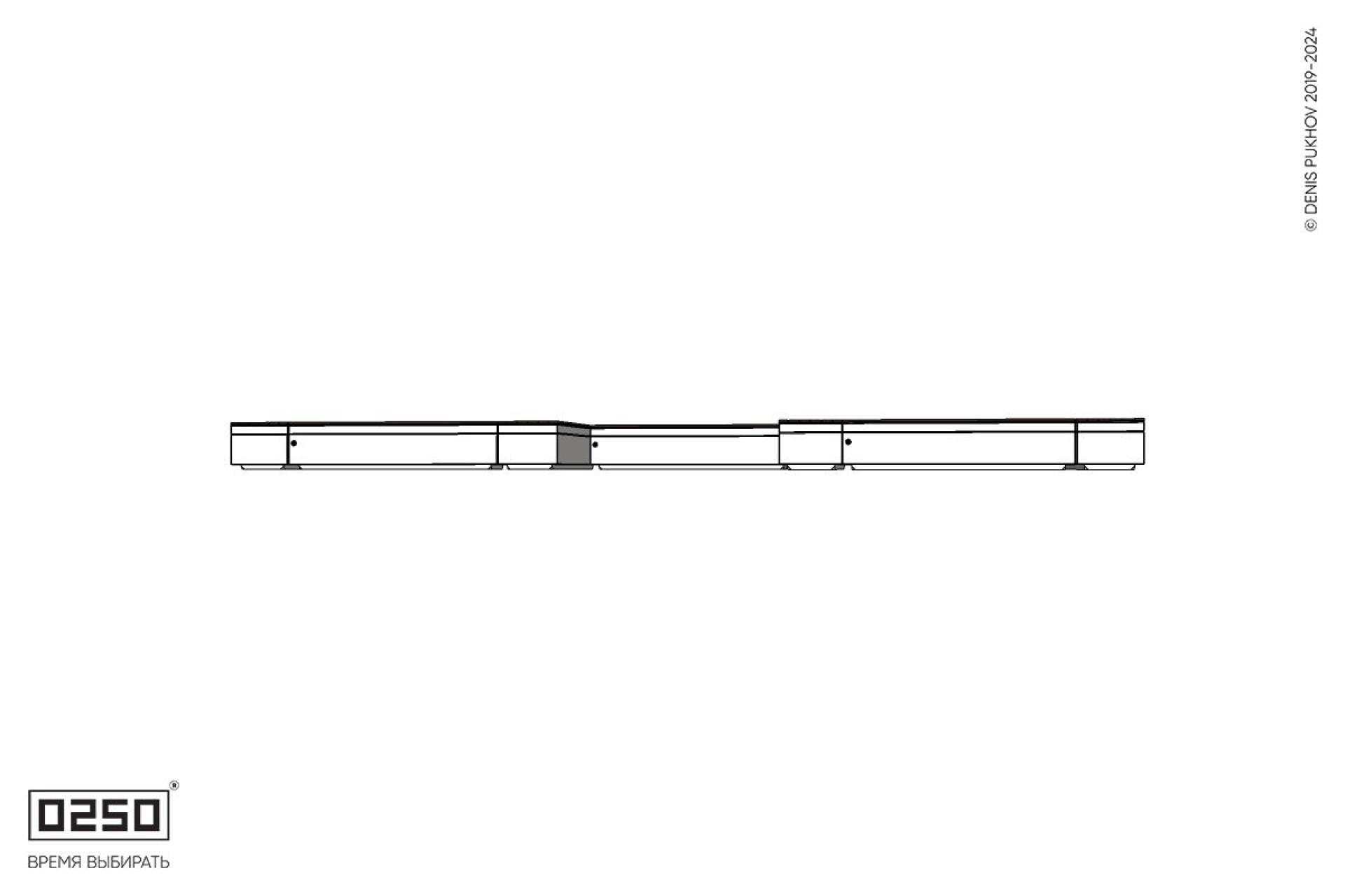 Уличная W-образная прямоугольная скамейка на блоке производство 0250