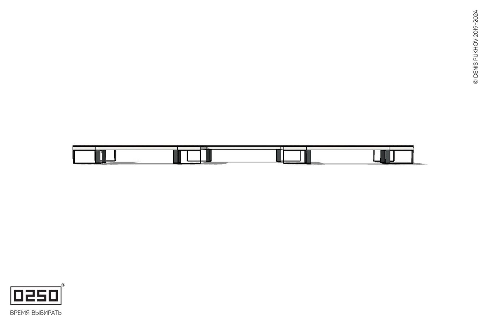 Уличная W-образная прямоугольная скамейка на ножках производство 0250 Уличная W-образная прямоугольная скамейка на ножках производство 0250
