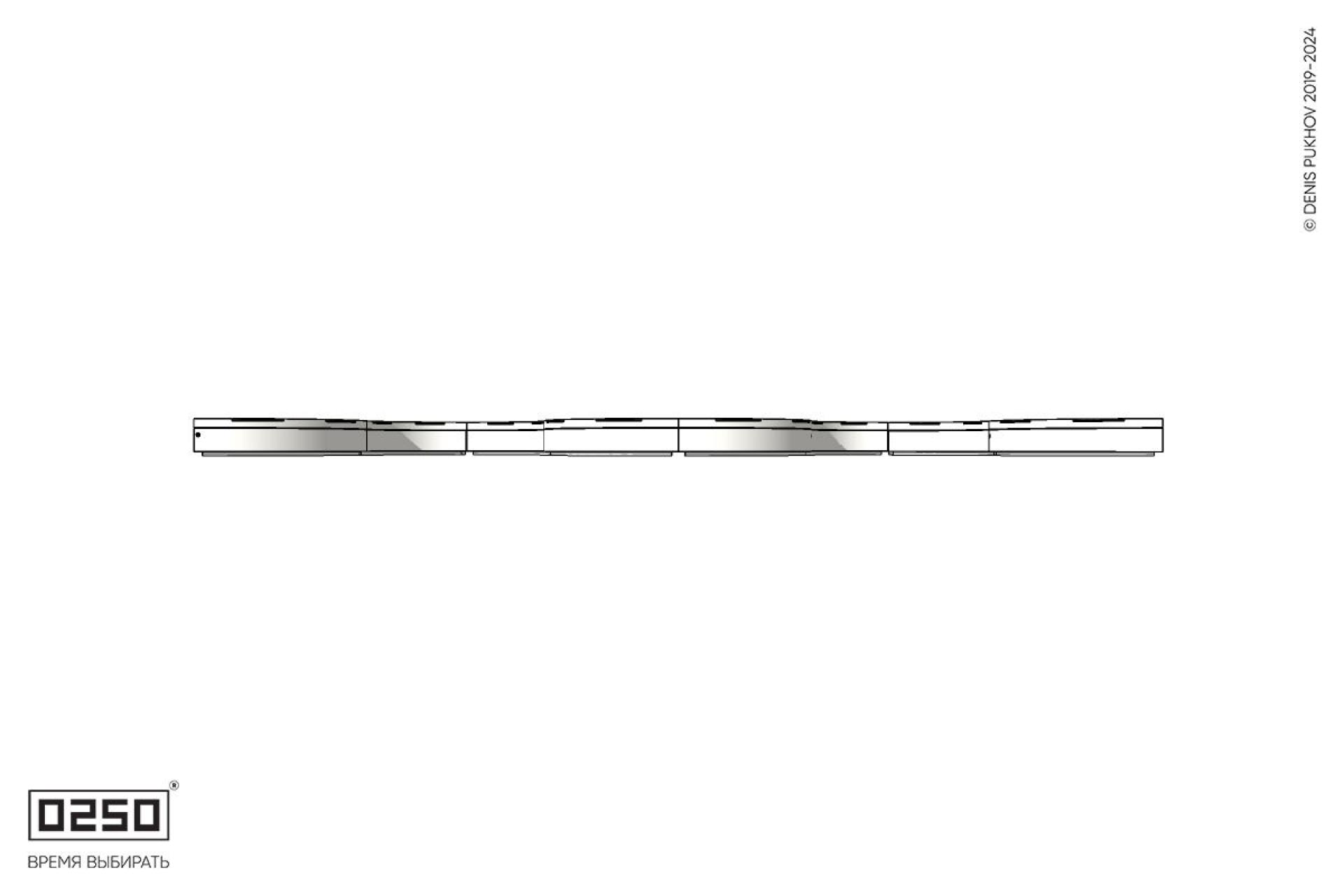 Уличная M-образная волнообразная скамейка на блоке производство 0250