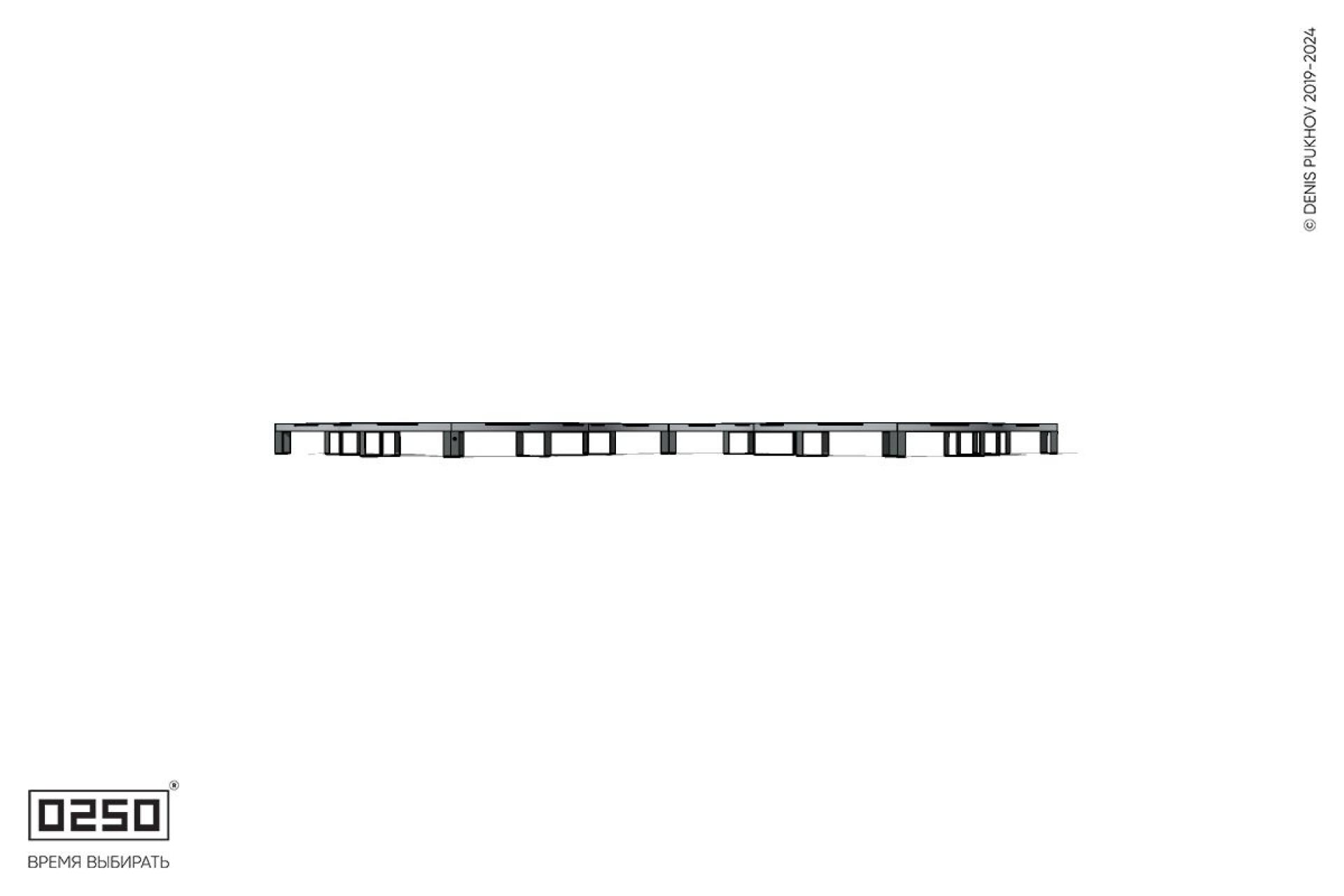 Уличная M-образная волнообразная скамейка на ножках производство 0250