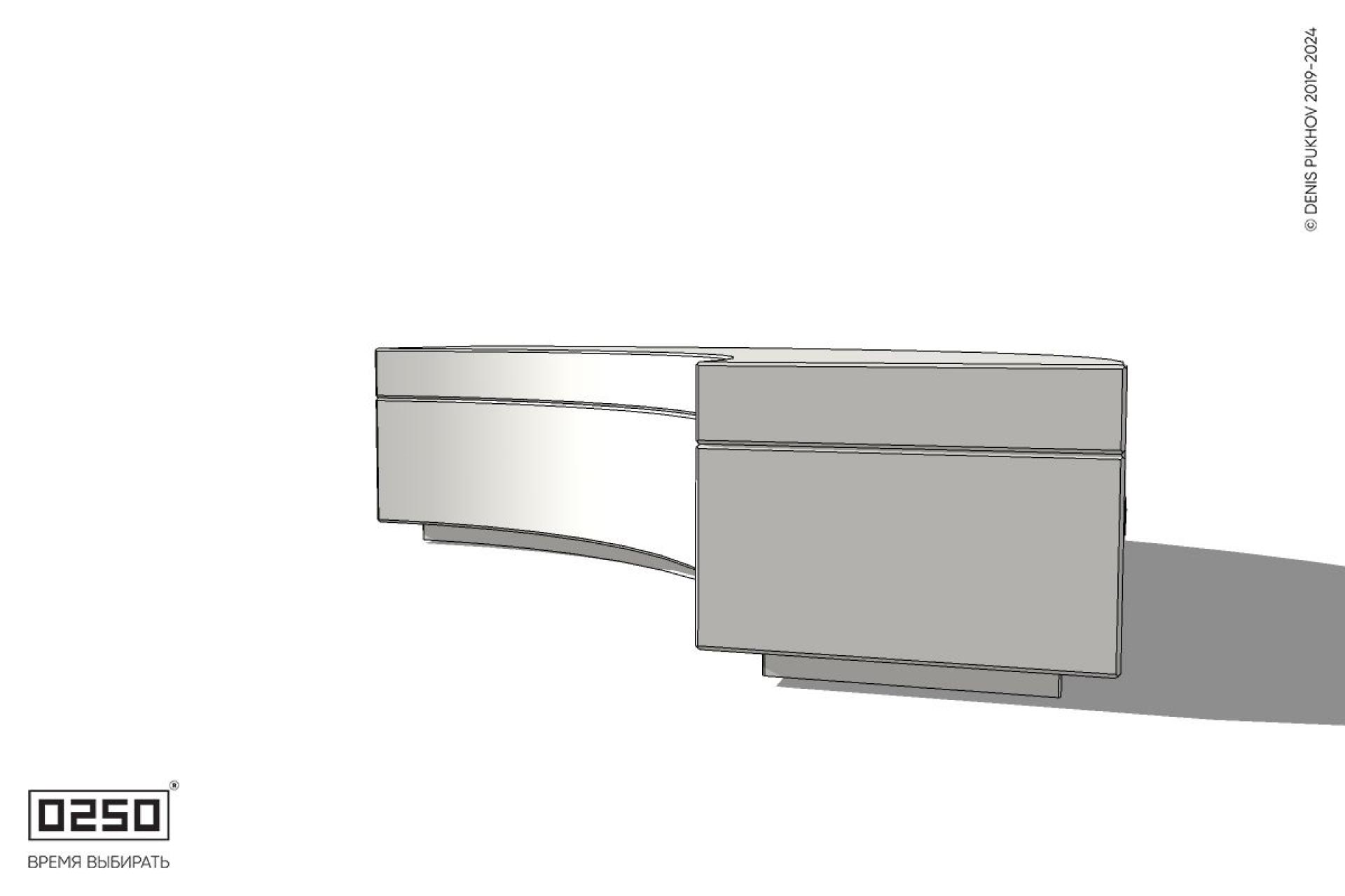 Уличная Бетонная скамейка малого радиуса на блоке производство 0250 Уличная Бетонная скамейка малого радиуса на блоке производство 0250
