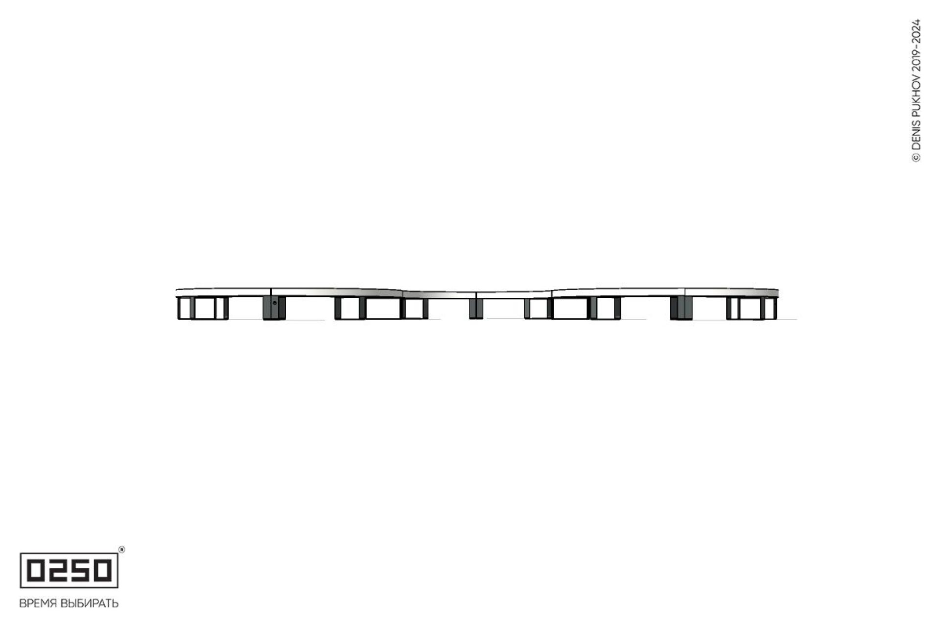 Уличная Бетонная W-образная волнообразная скамейка на ножках производство 0250