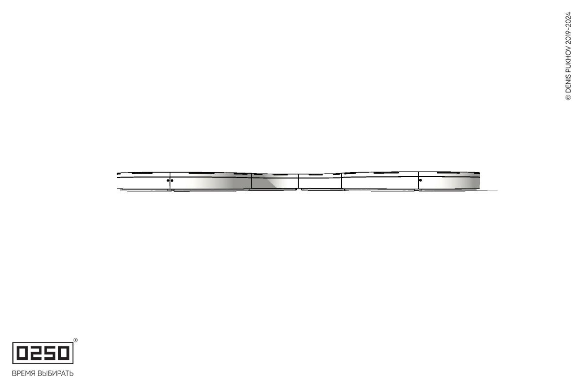 Уличная W-образная волнообразная скамейка закрытая на блоке производство 0250