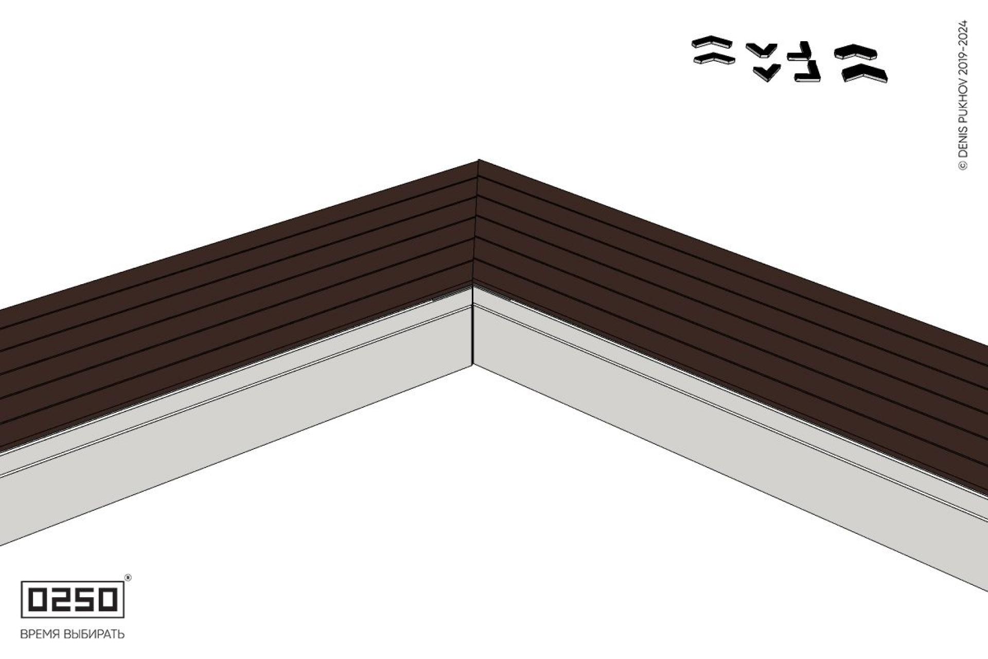 Уличная Широкоугловая контрскошенная скамейка на блоке производство 0250, module