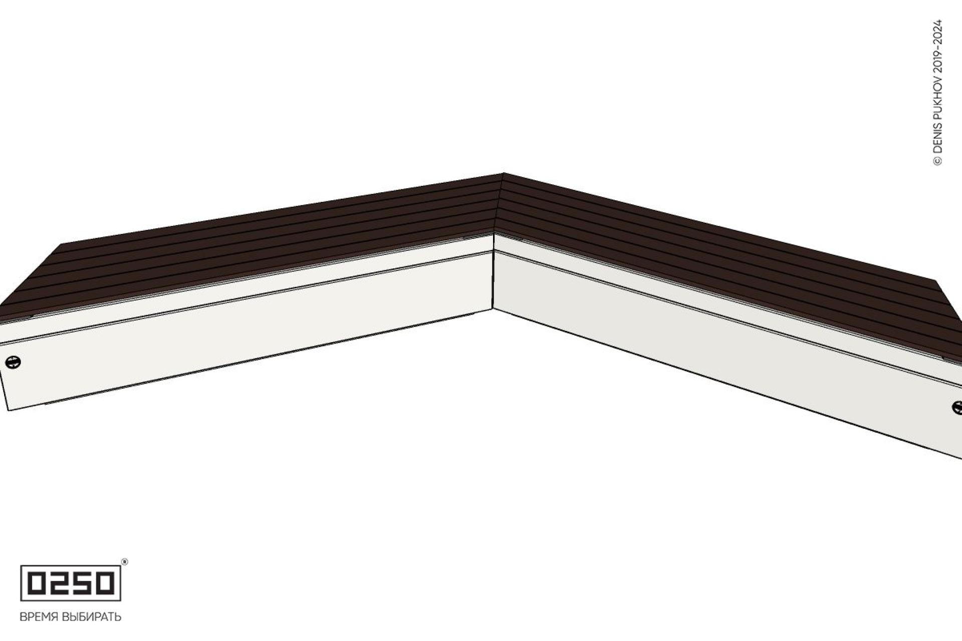 Уличная Широкоугловая контрскошенная скамейка на блоке производство 0250