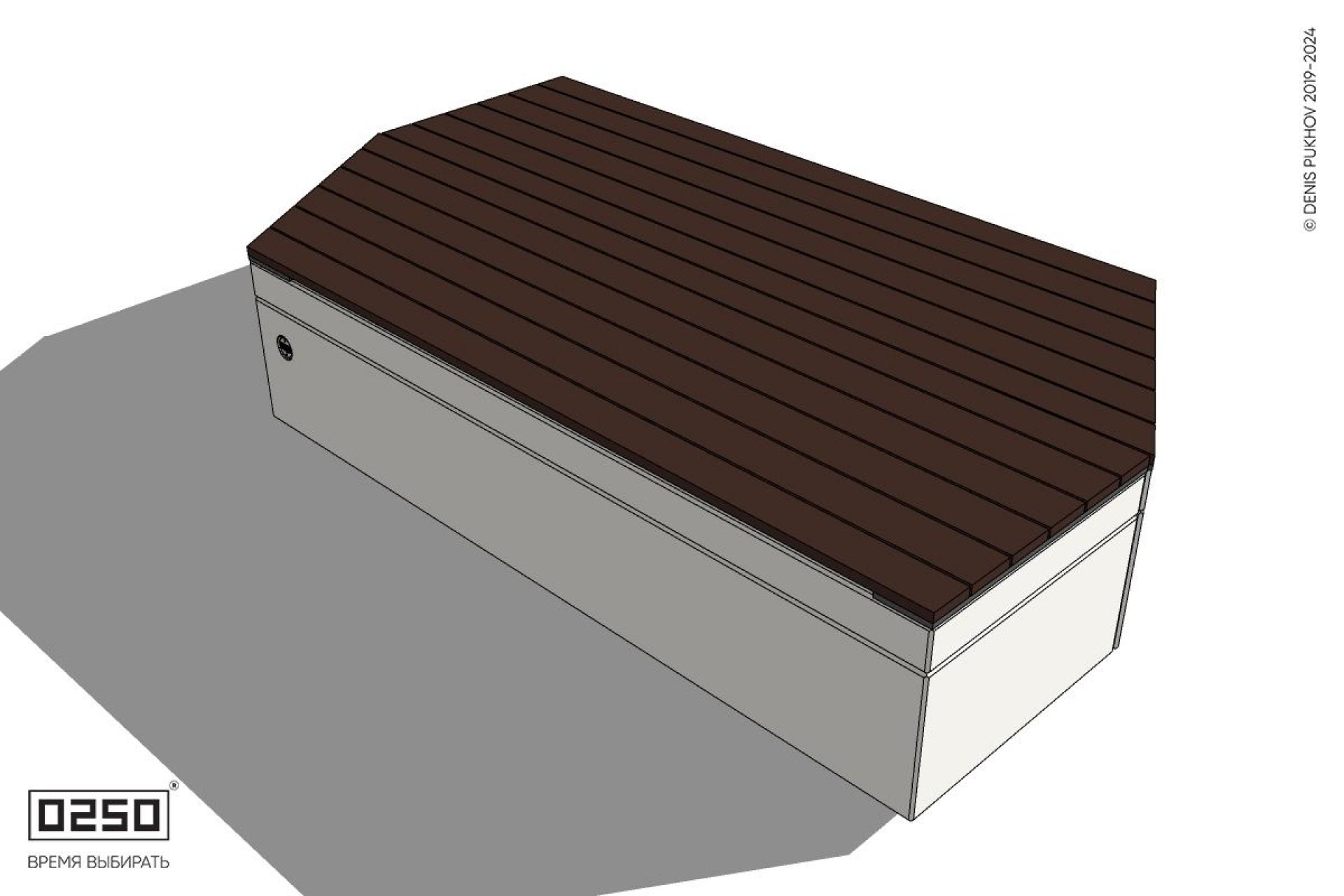 Уличная Двухсторонняя трапециевидная левая скамейка на блоке производство 0250