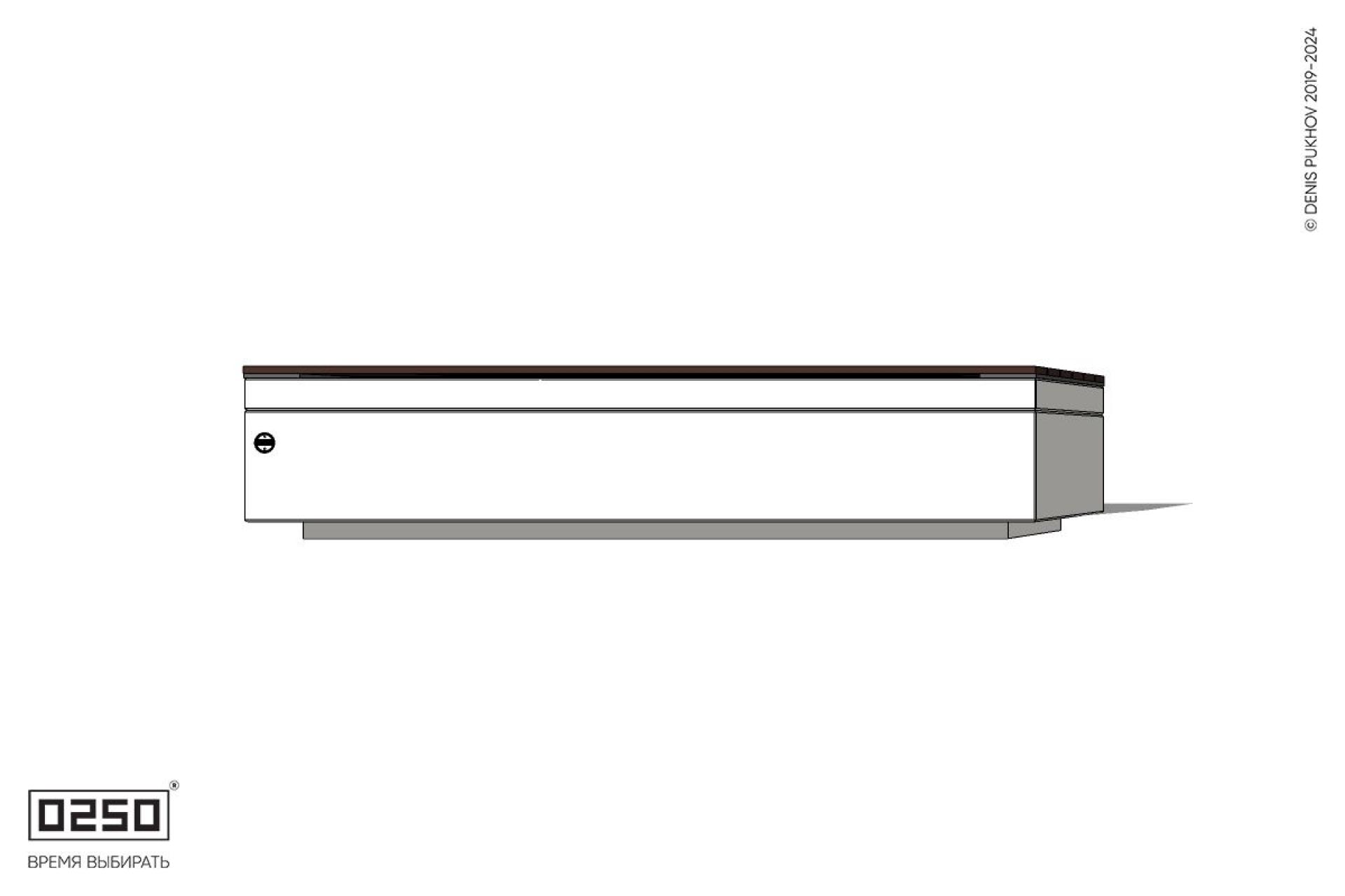 Уличная Скамейка параллелограммная правая на блоке производство 0250