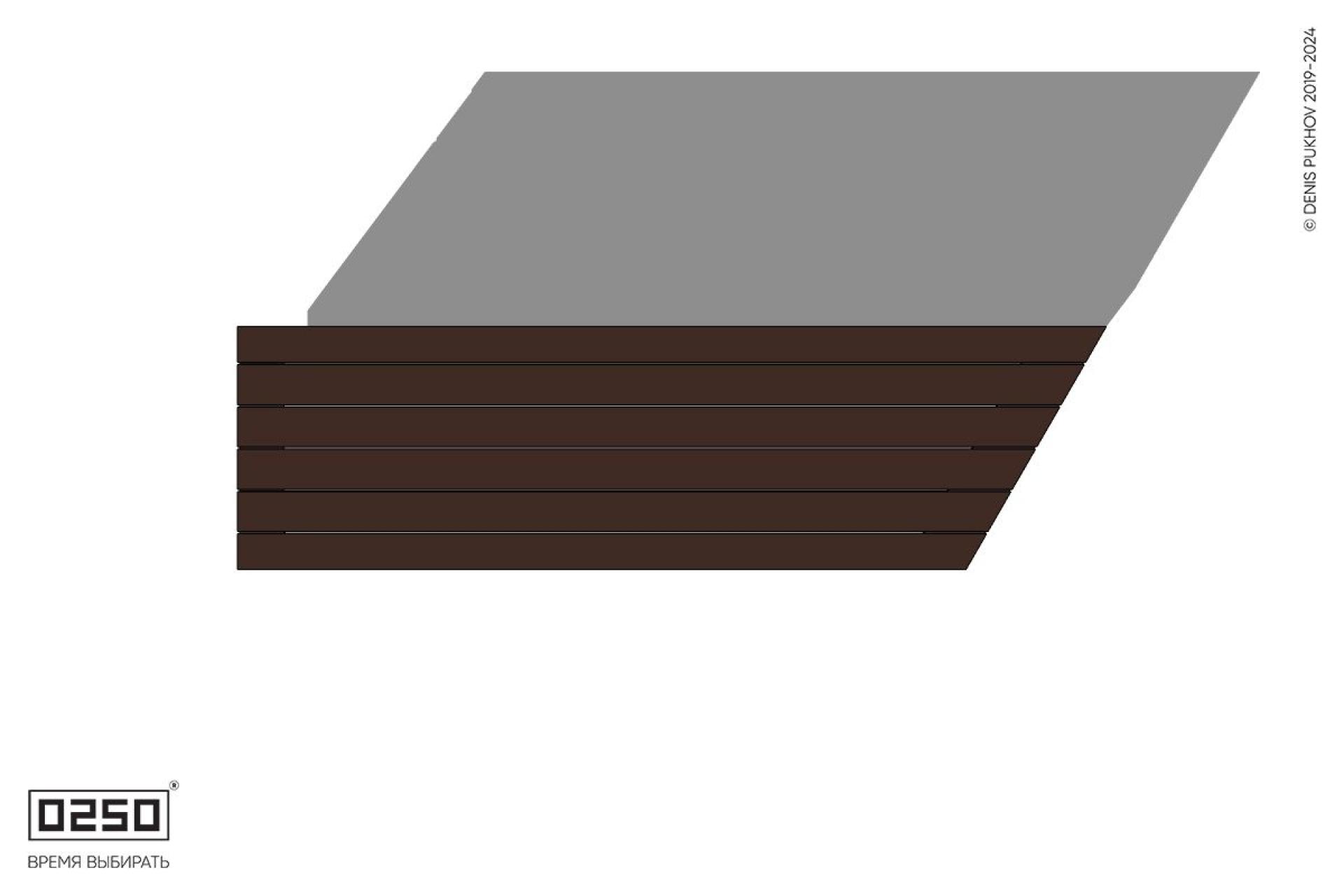 Уличная Скамейка скошенная справа на блоке производство 0250 Уличная Скамейка скошенная справа на блоке производство 0250