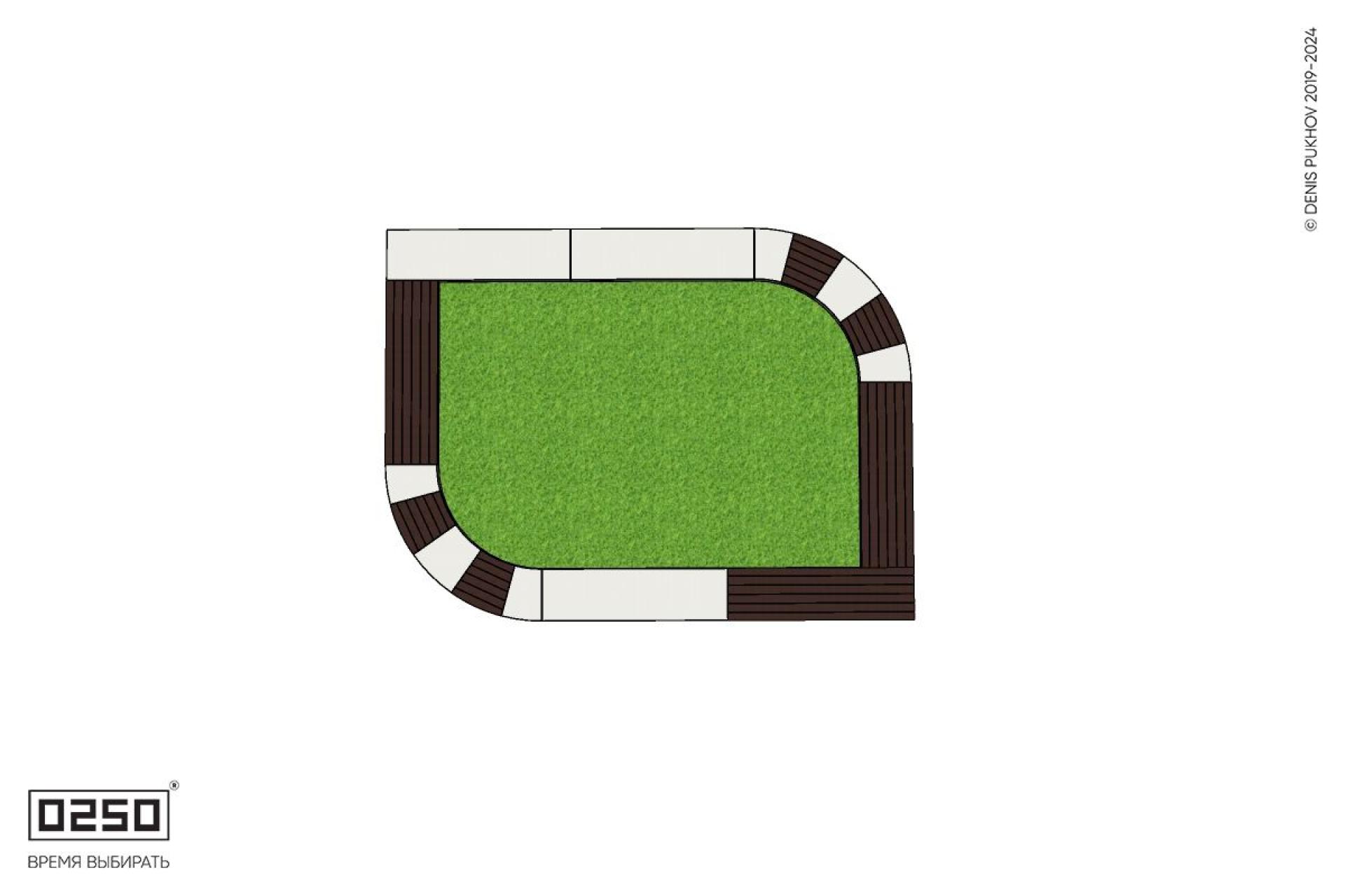 Уличная Скамейка цветник Листообразный с комбинированным настилом производство 0250