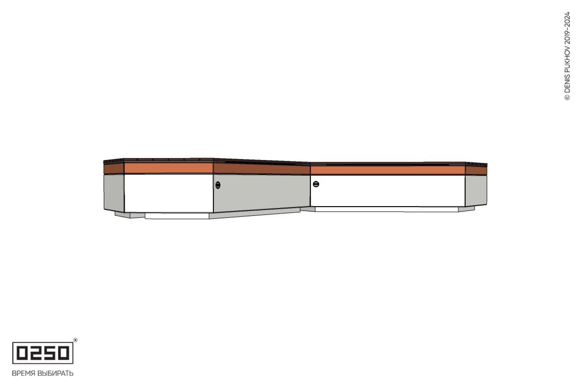 Уличная Трехлучевая двухсторонняя скамейка на блоке производство 0250 Уличная Трехлучевая двухсторонняя скамейка на блоке производство 0250