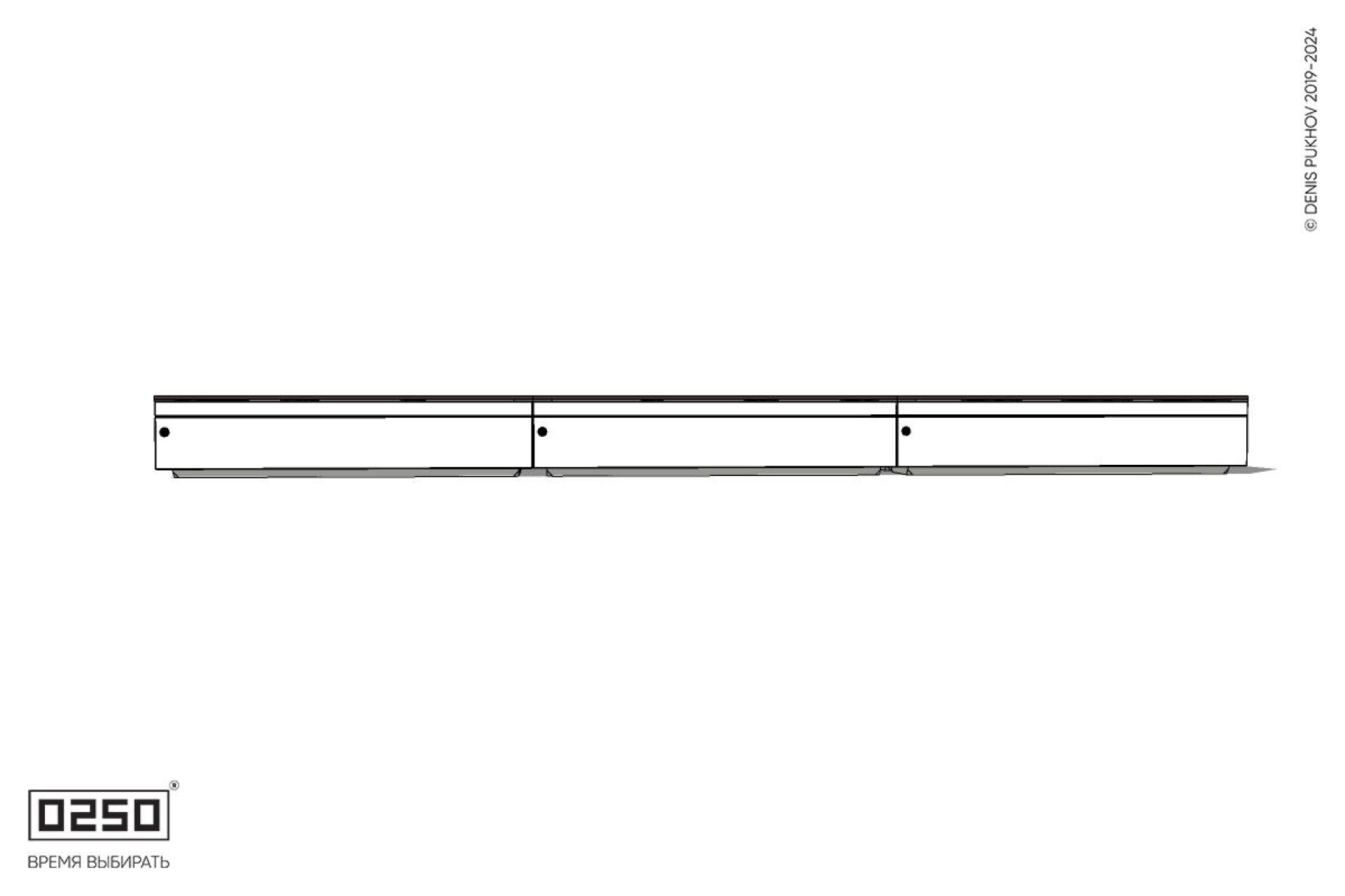 Уличная Скамейка двухсторонняя трехпролетная на блоке производство 0250