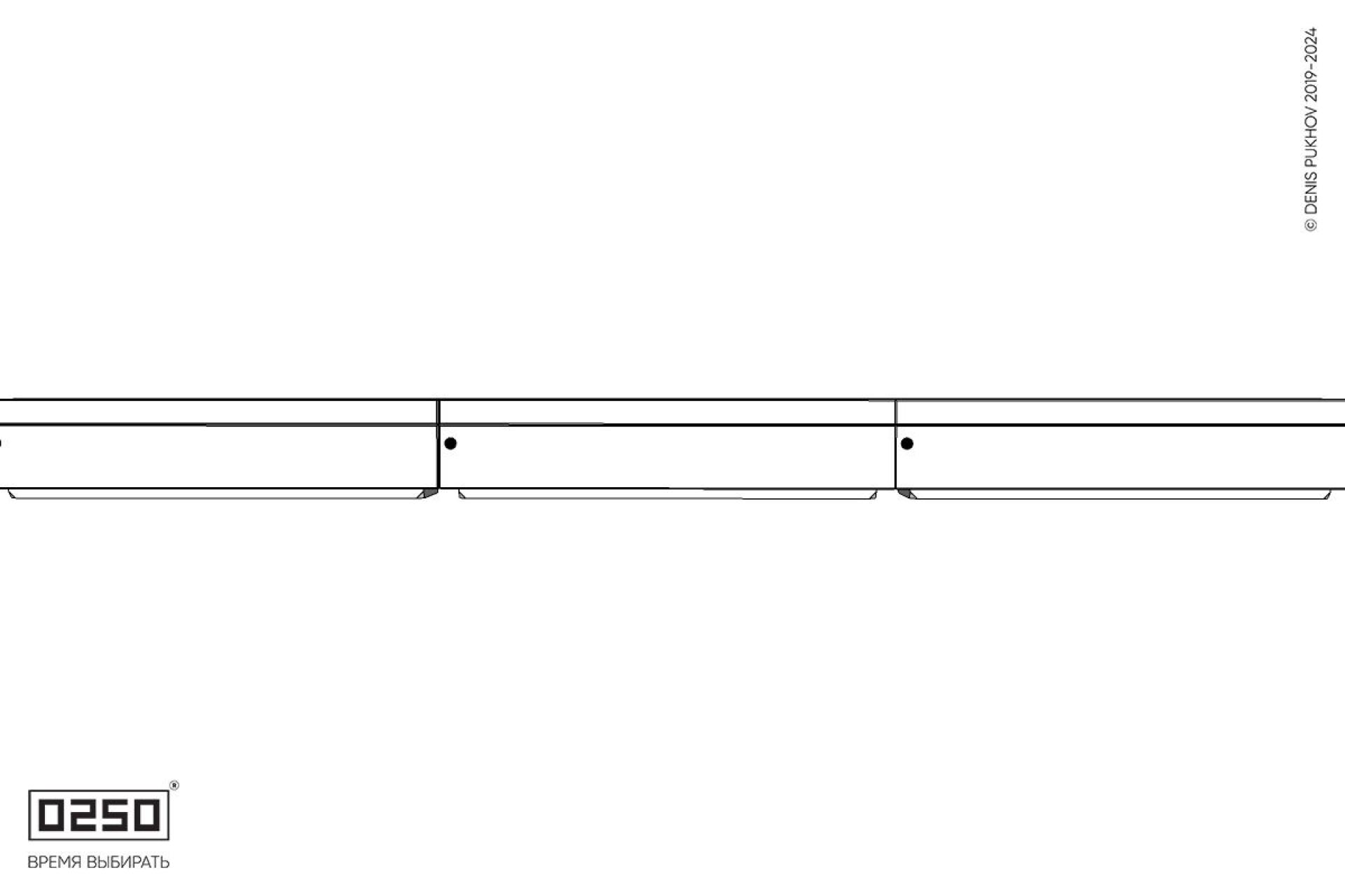 Бетонная трехпролетная скамейка на блоке  Уличная Бетонная трехпролетная скамейка на блоке производство 0250, module