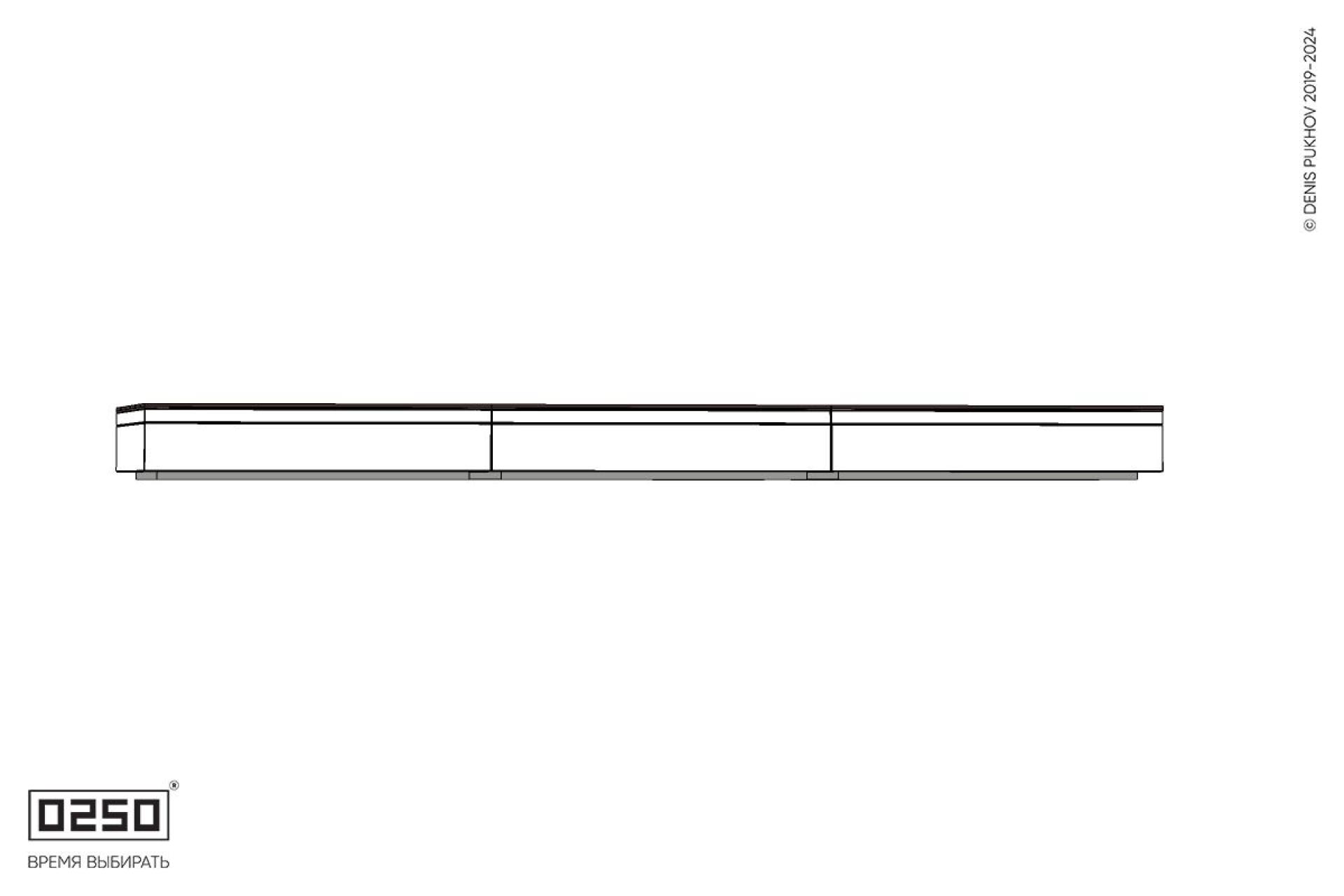 Уличная Скамейка параллелограммная левая трехпролетная на блоке производство 0250