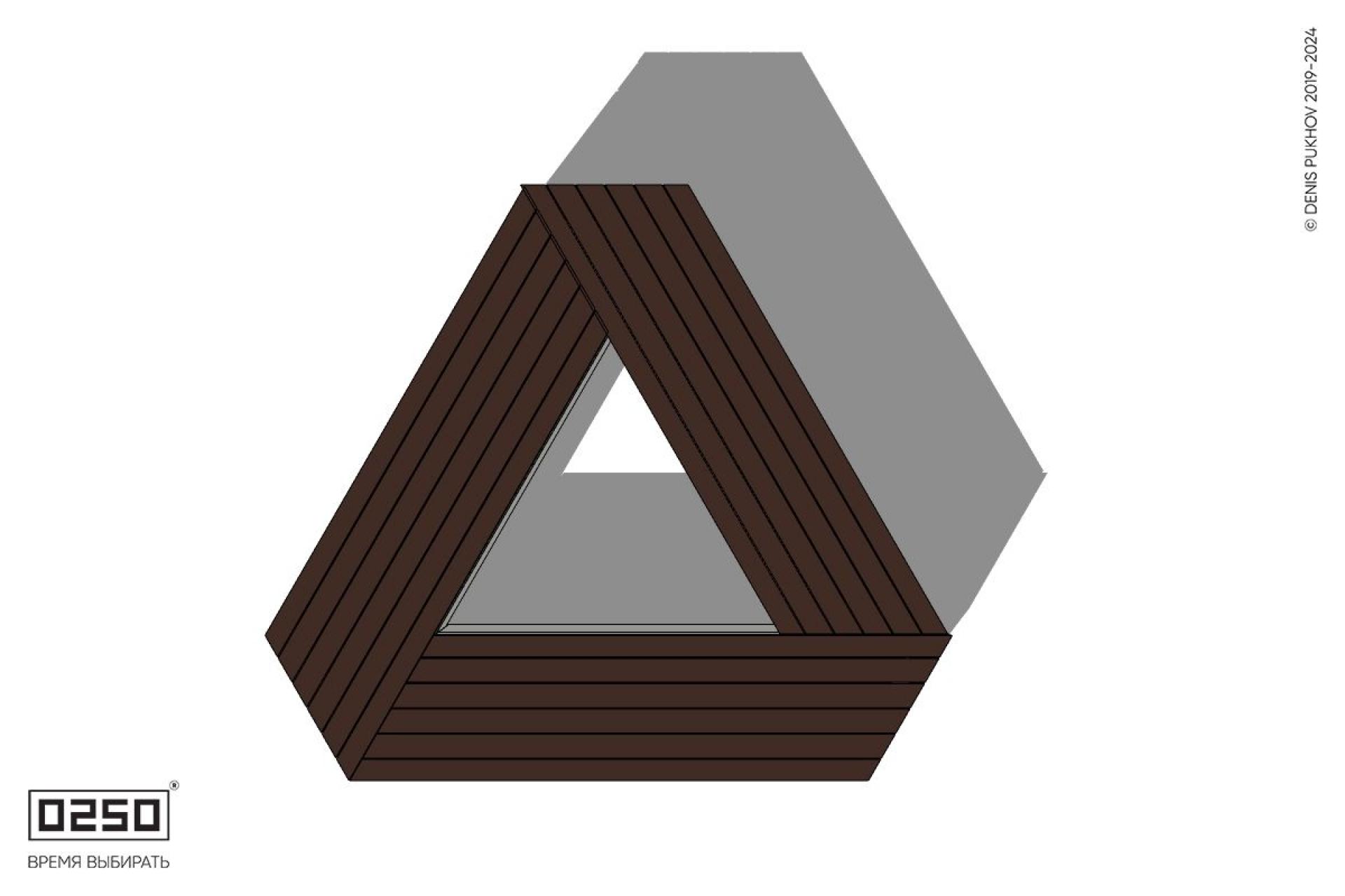 Уличная Скамейка треугольная усеченная на блоке производство 0250