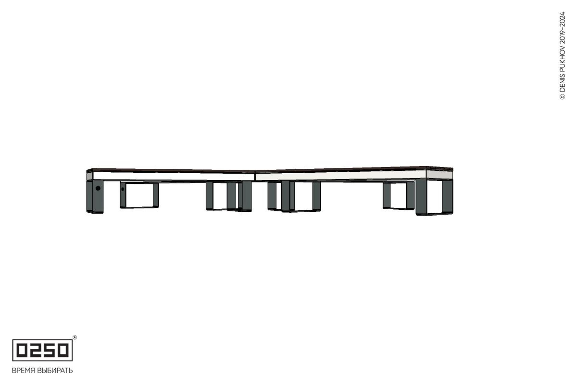 Уличная X-образная симметричная скамейка на ножках производство 0250 Уличная X-образная симметричная скамейка на ножках производство 0250