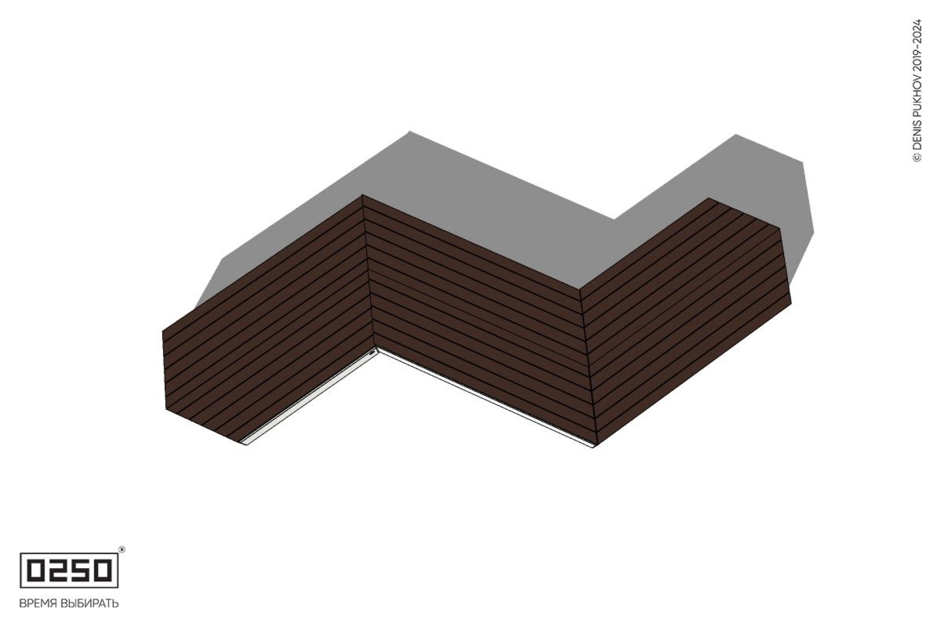 Уличная Z-образная двухсторонняя трапециевидная скамейка на блоке с клиновидными торцами производство 0250