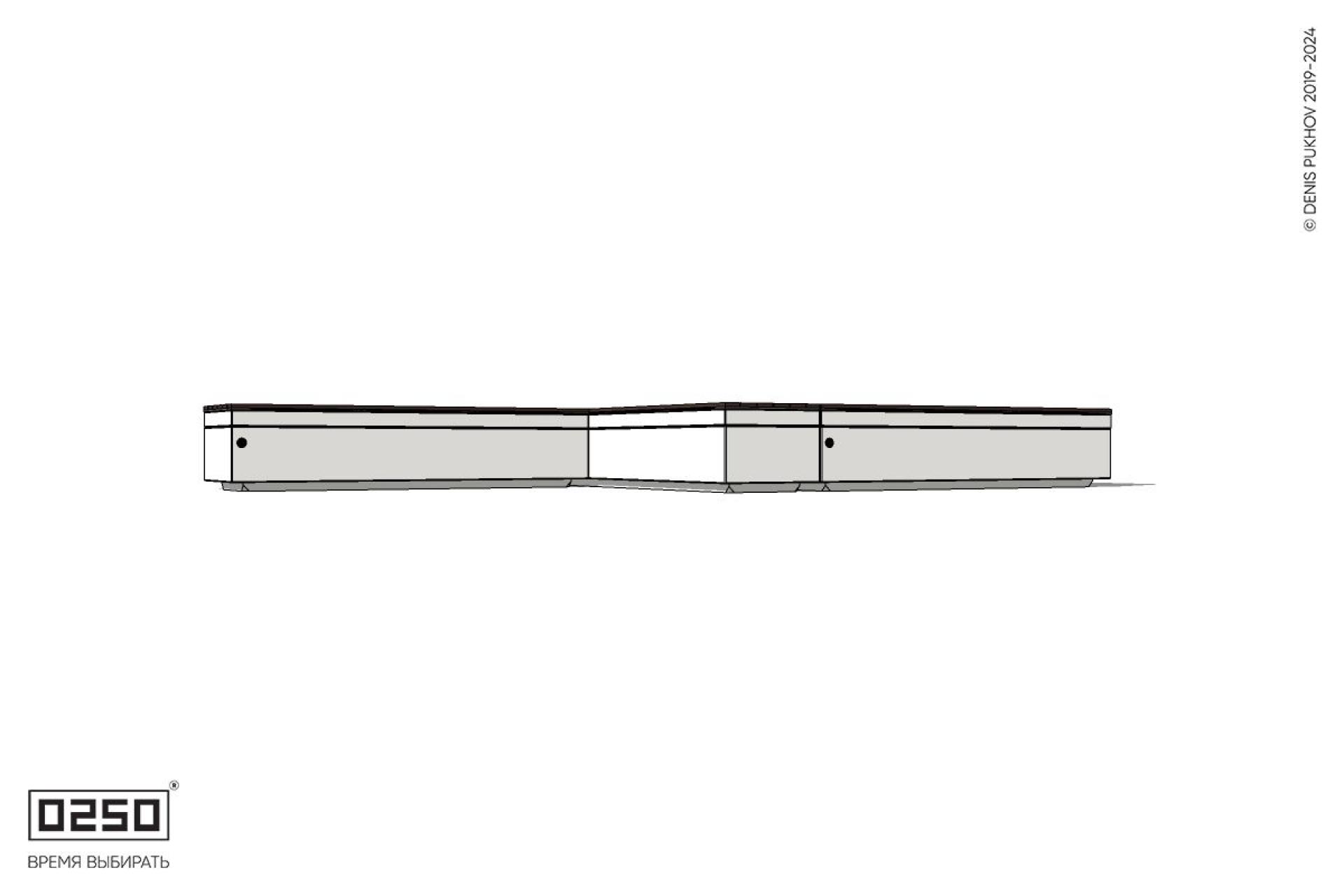 Уличная Z-образная прямоугольная скамейка на блоке производство 0250