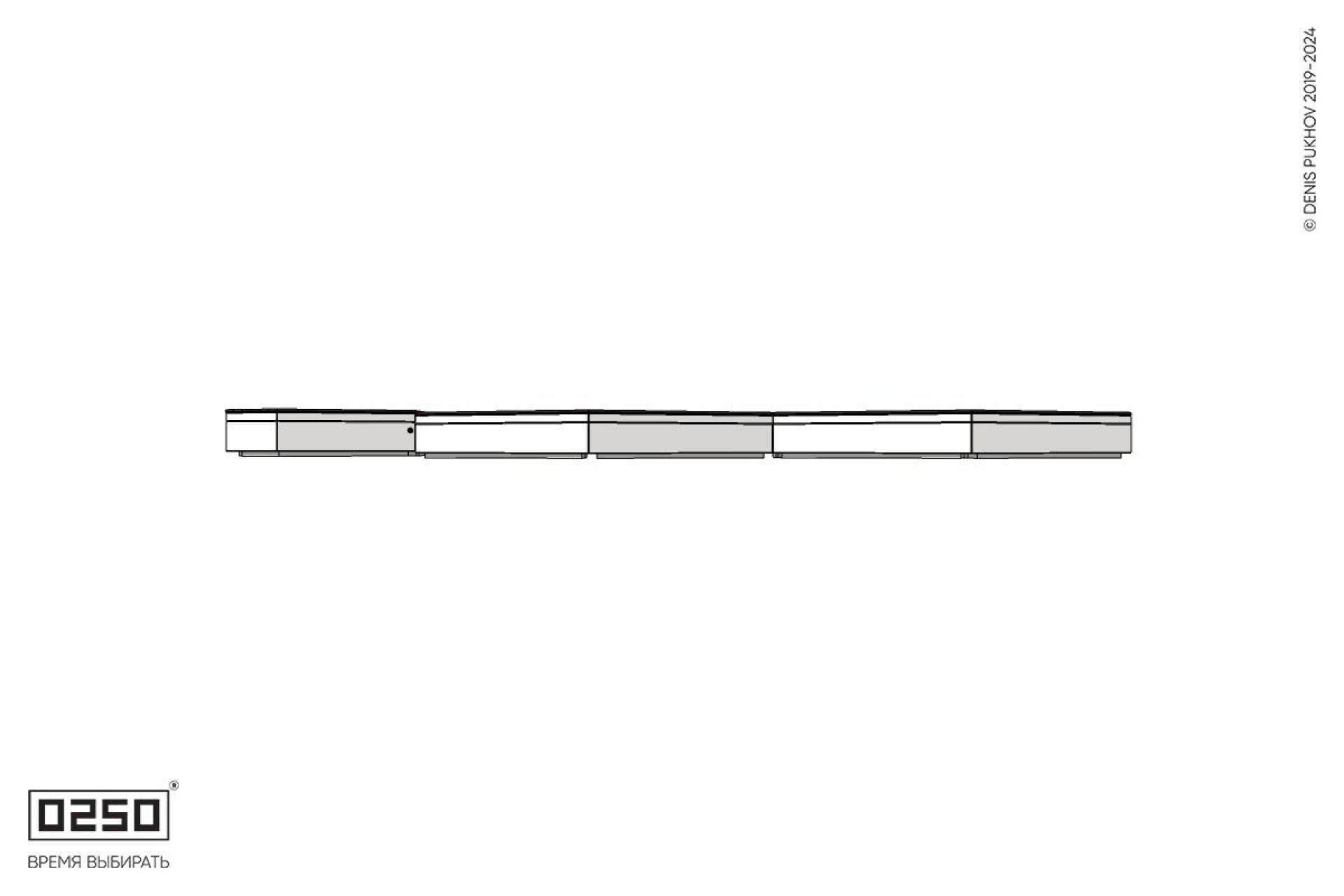 Уличная Зигзагообразная трапецеидальная пятипролетная двухсторонняя скамейка с клиновидным торцом на блоке производство 0250