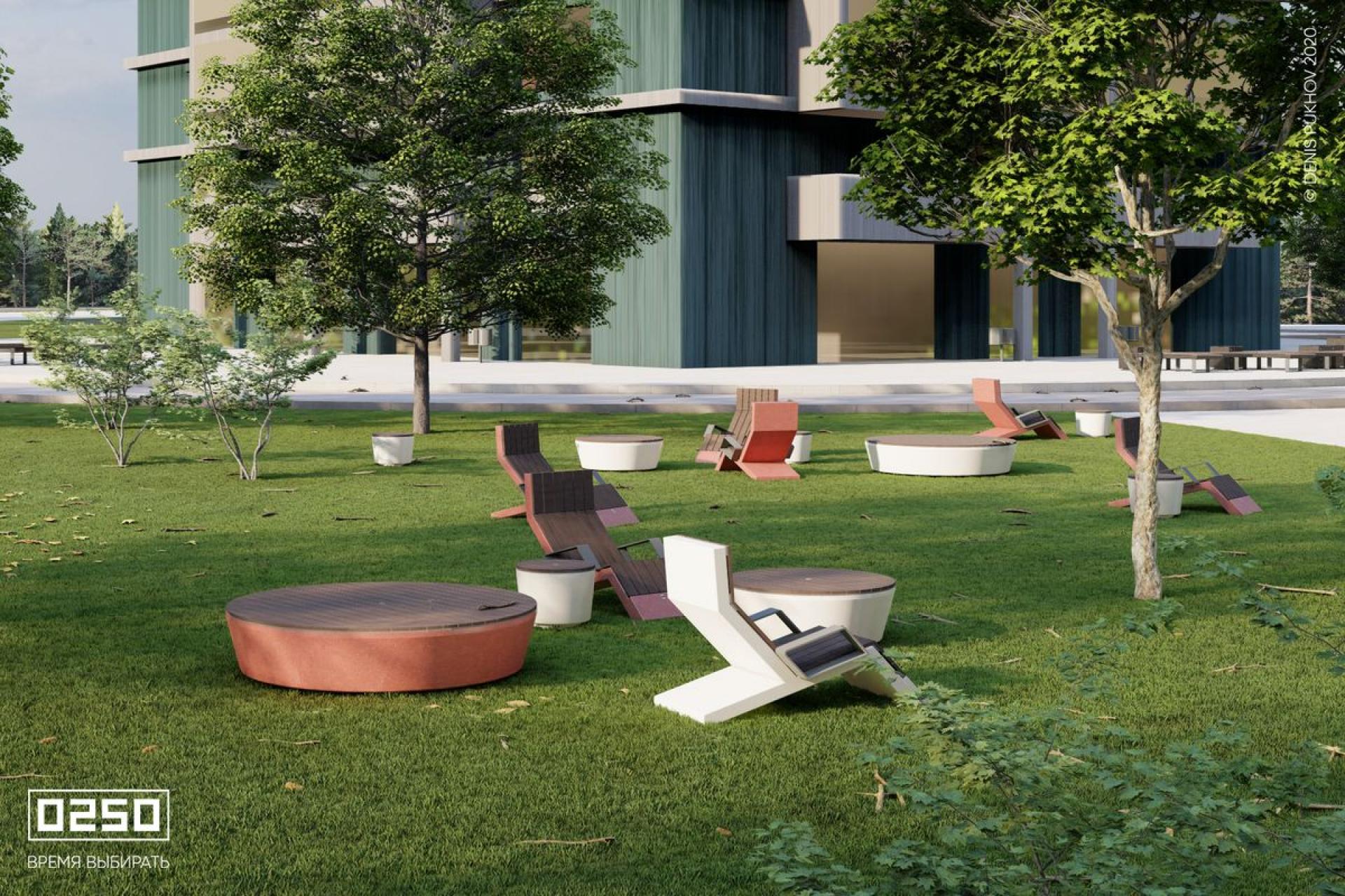 Модульный сквер Семейка, Сборка Семейка