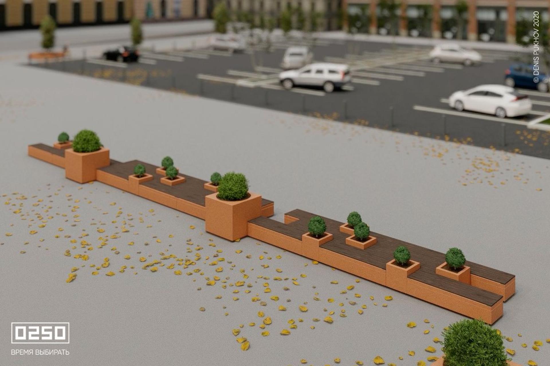 Модульный сквер Царьлавка, Сборка Царьлавка