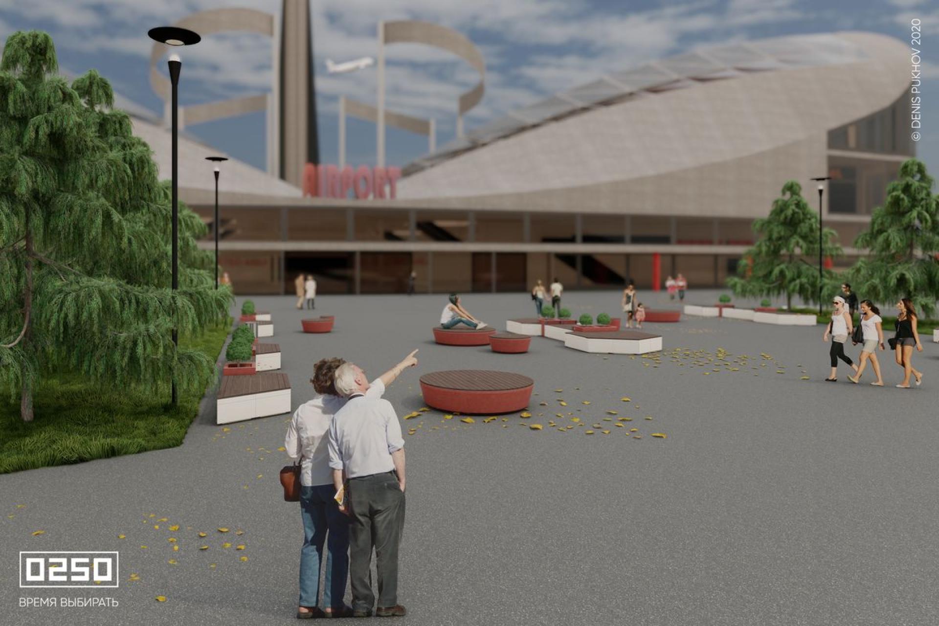 Модульный сквер Транзитный, Сборка Транзитная