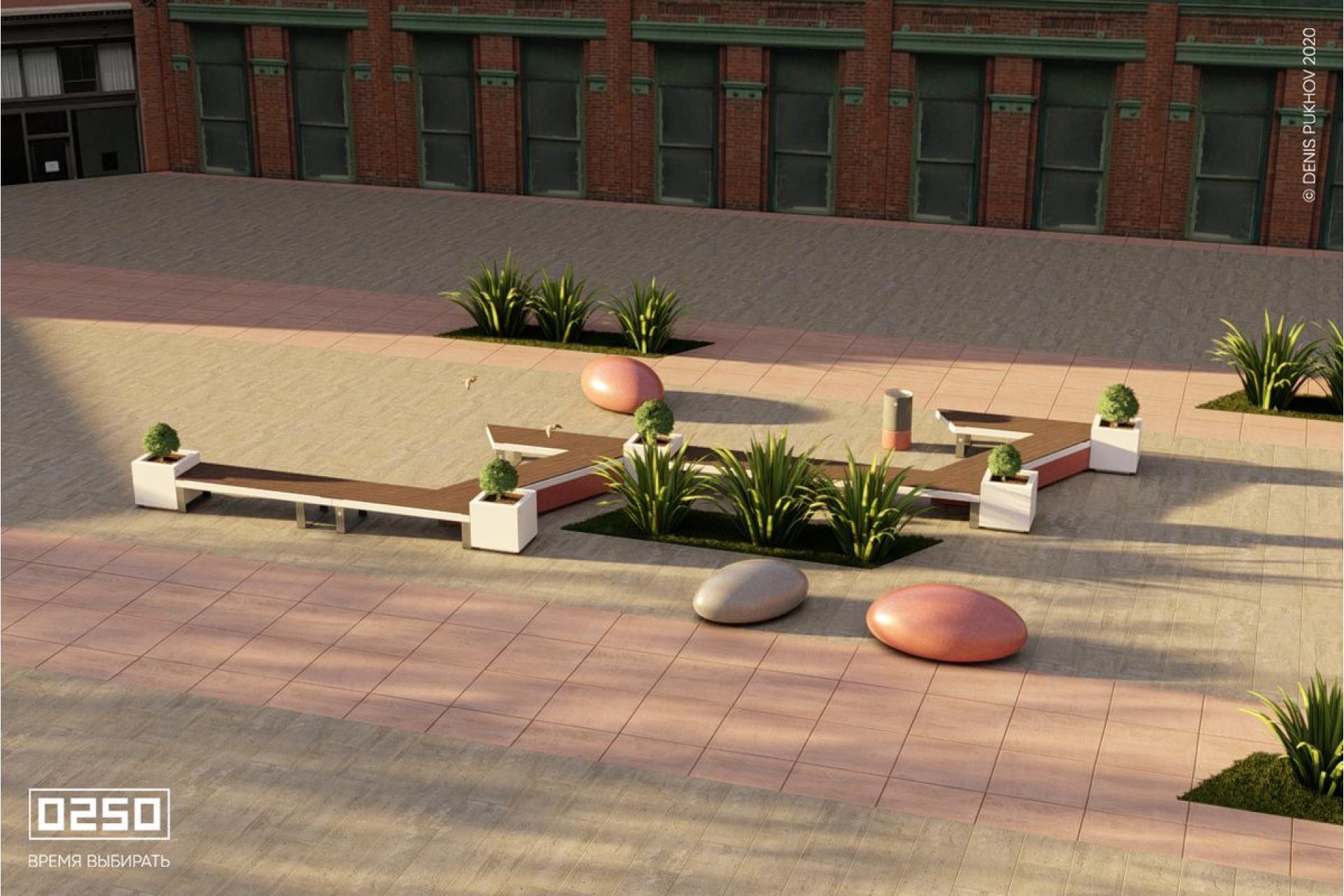 Модульный сквер Зигзаг, Сборка Зигзаг