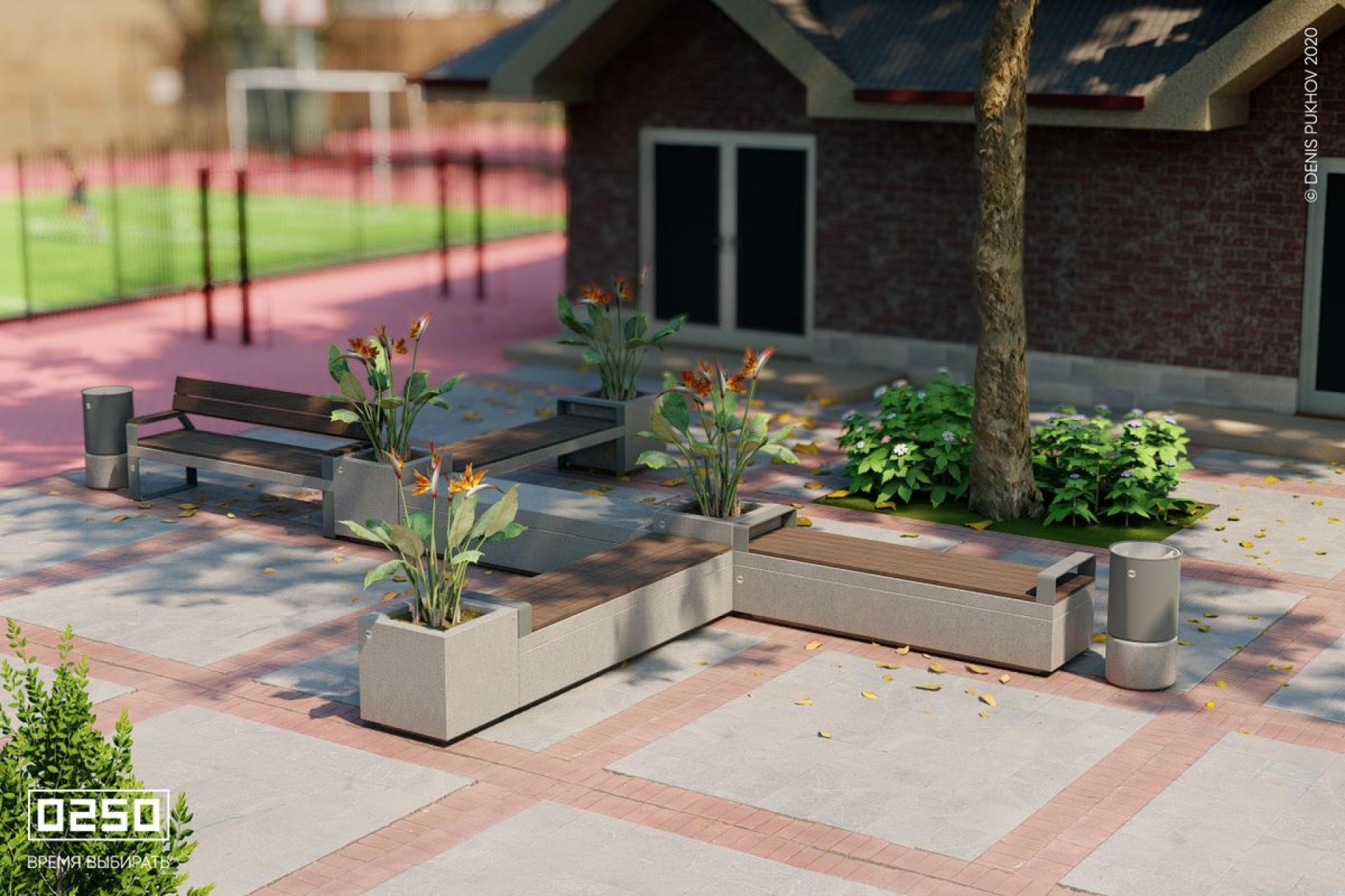 Модульный сквер Углы, Сборка Углы