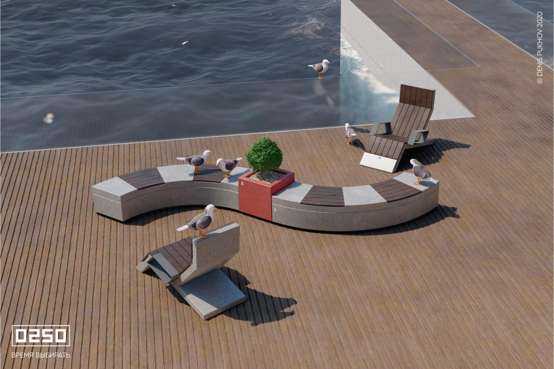 Модульная скамейка Волна, Сборка Волна