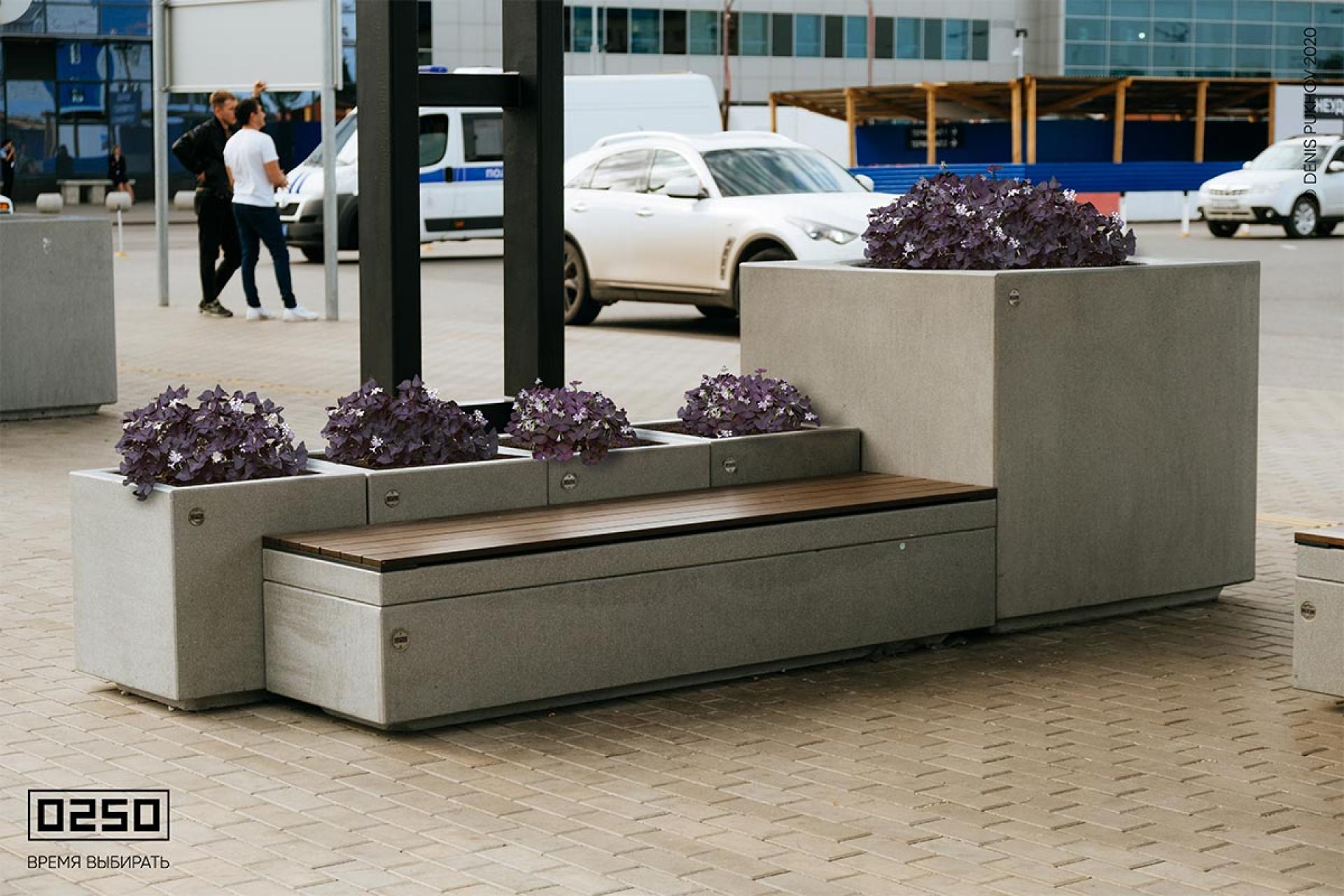 Большой бетонные вазоны 0250