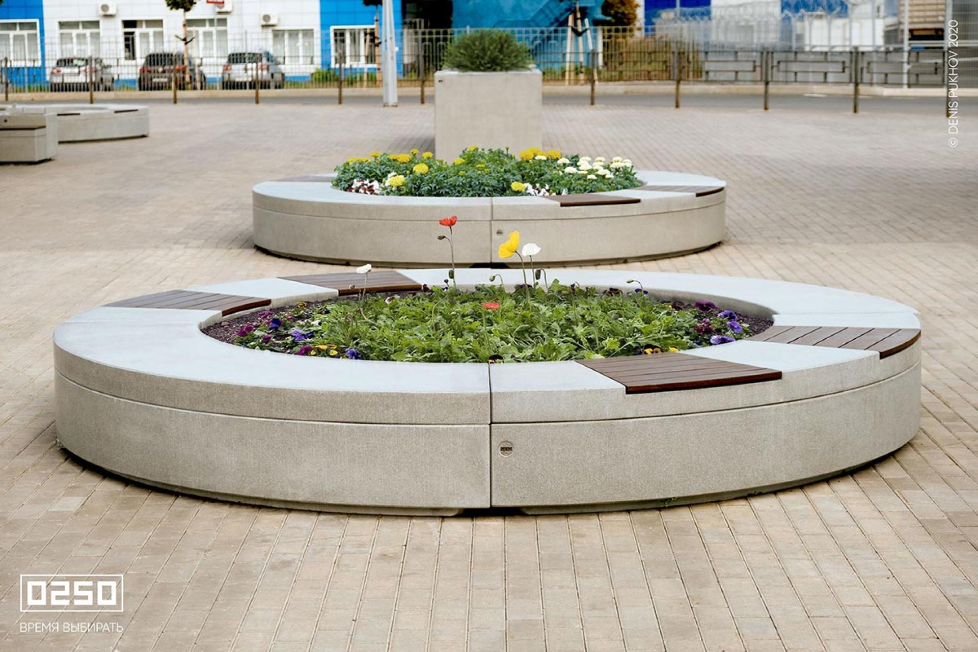 Круглая скамейка Серго цвета 0250 Аэропорт Уфа