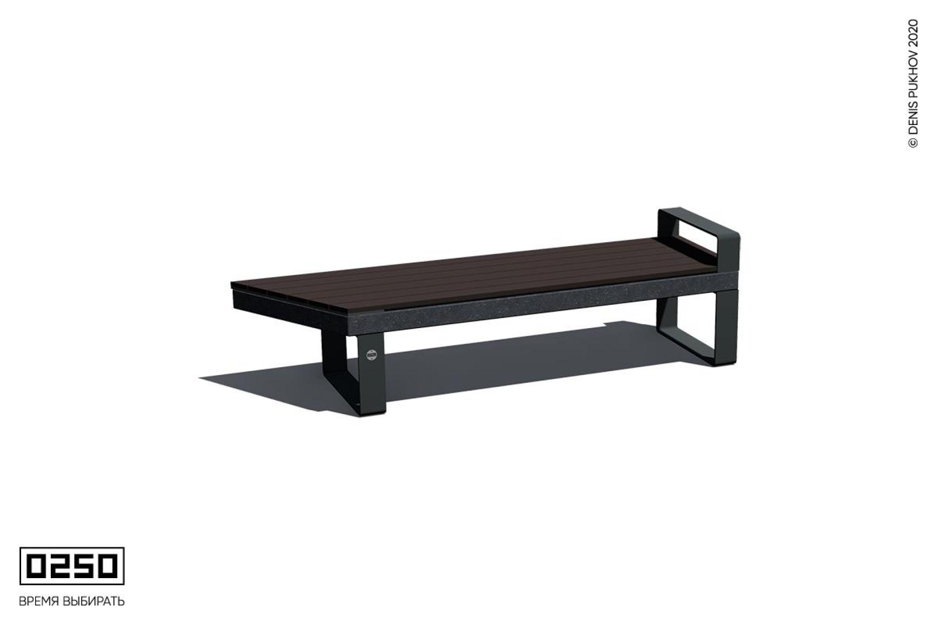 Скамейка угловая на ножках с подлокотником лунный кратер СТЛ.ЛК.НГ1.ТБ Скамейка угловая на ножках с подлокотником лунный кратер СТЛ.ЛК.НГ1.ТБ