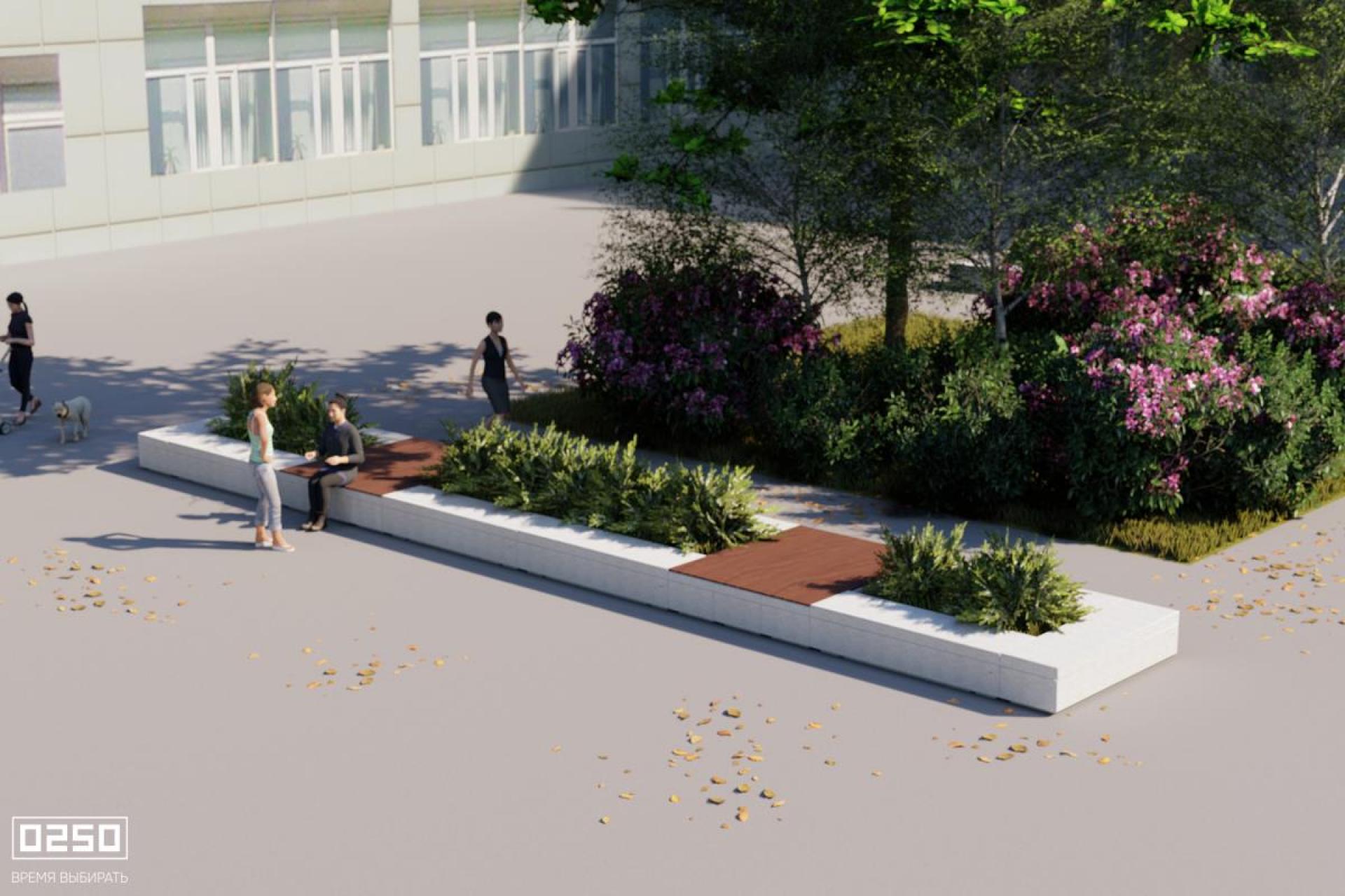 Цветник прямоугольный большой, Цветник прямоугольный большой