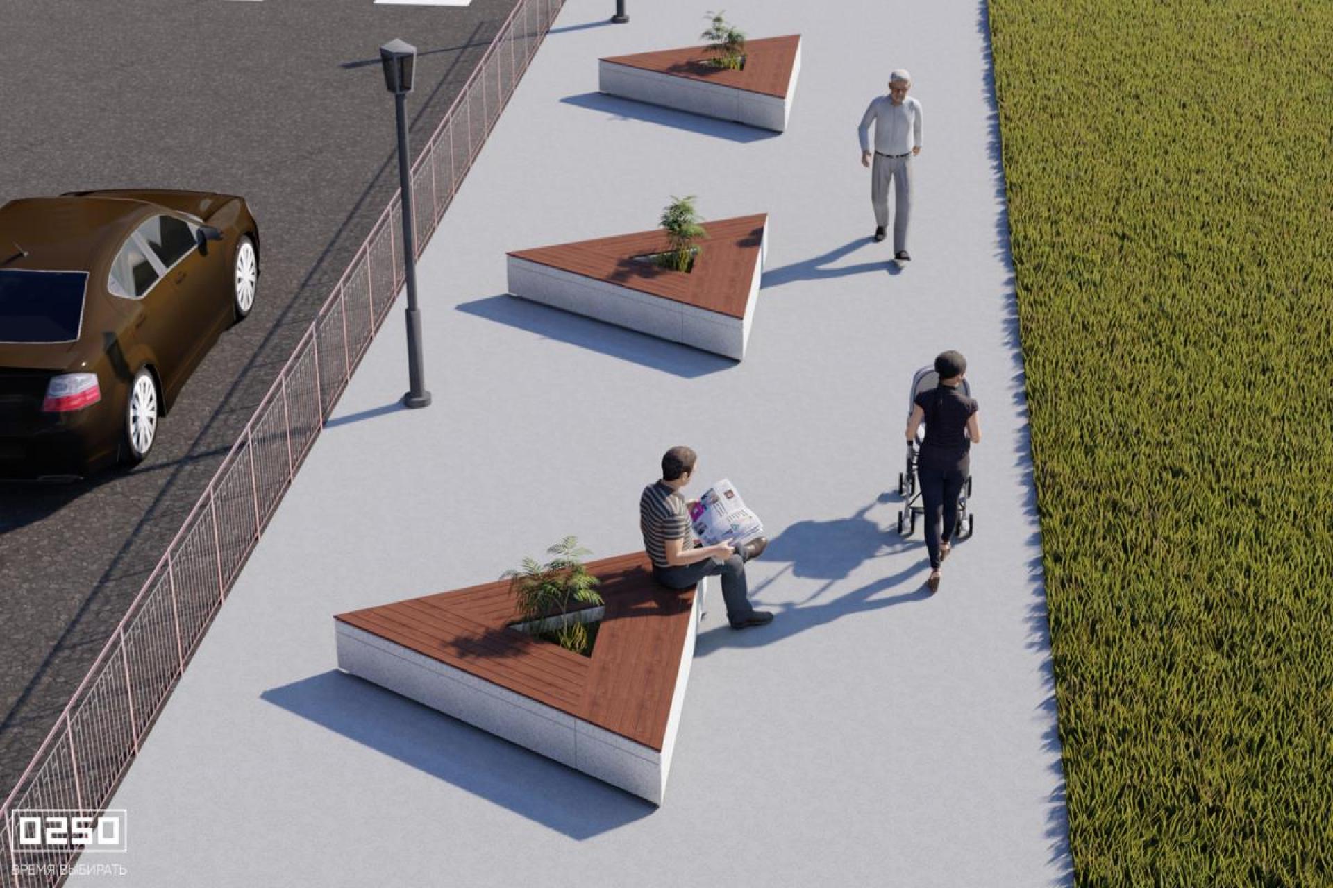 Цветник треугольный, Цветник треугольный