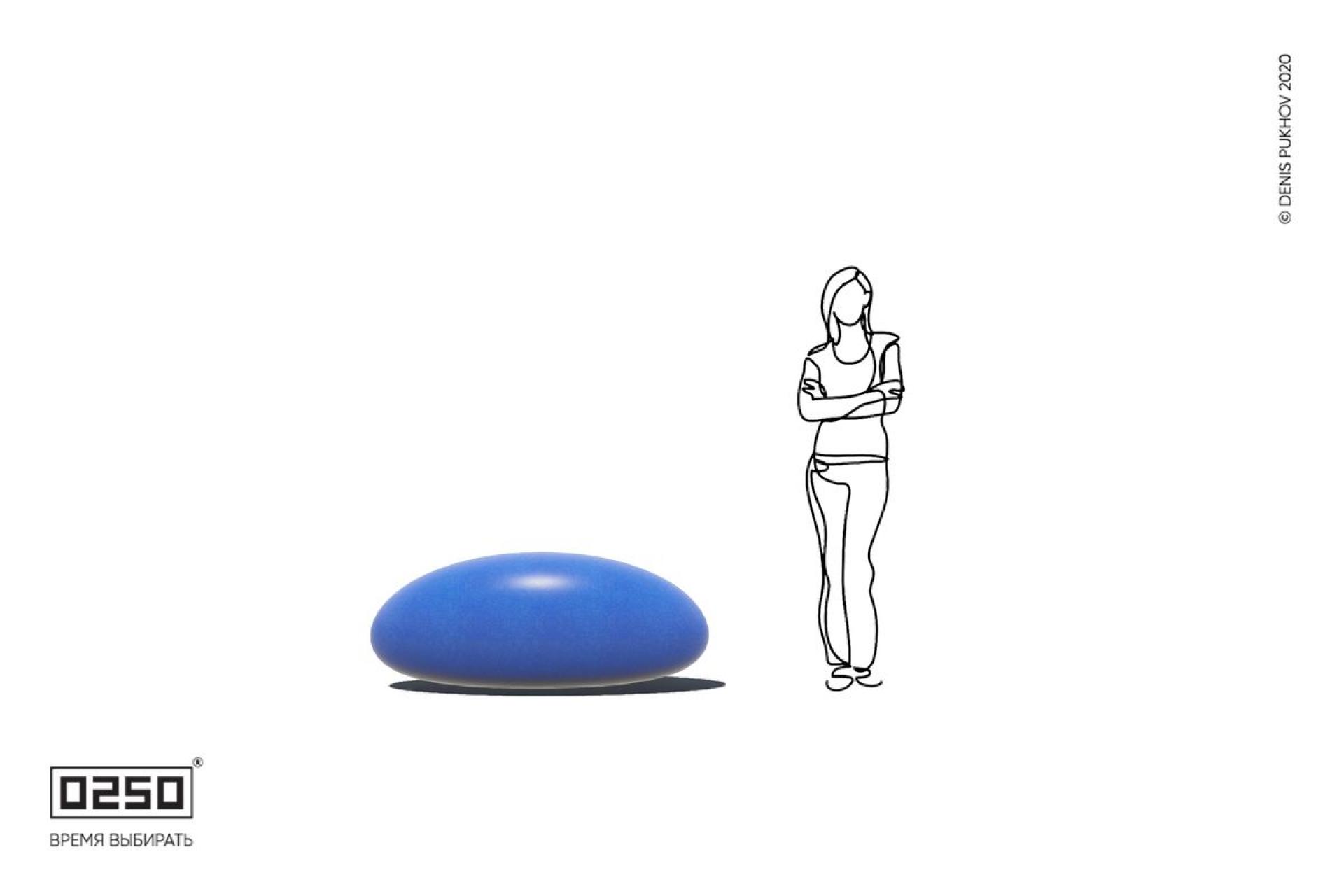 Камень вермени цвет небесный лазули ГНЛ1 1550 мм