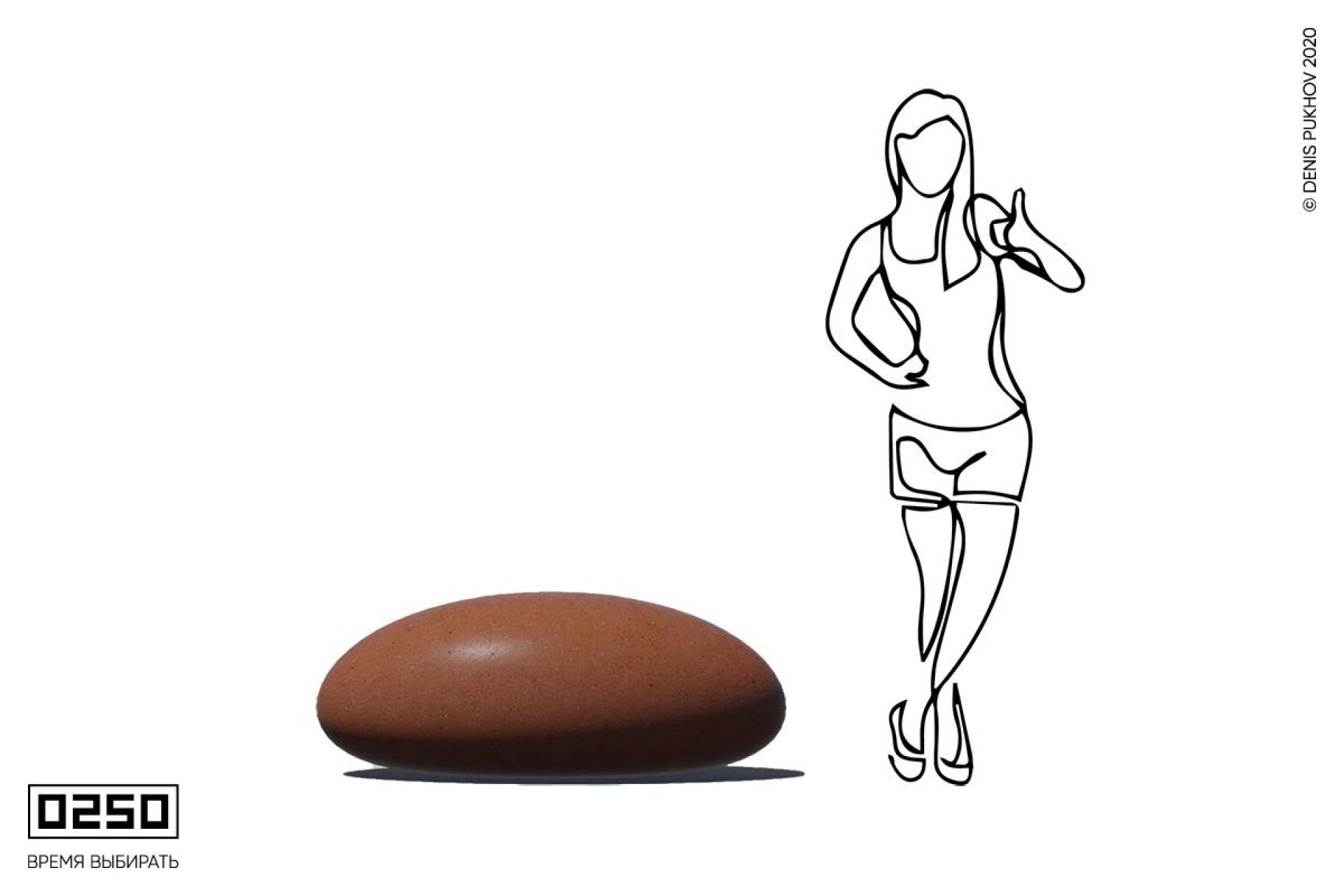 Камень времени рыжий кортен ГРК3