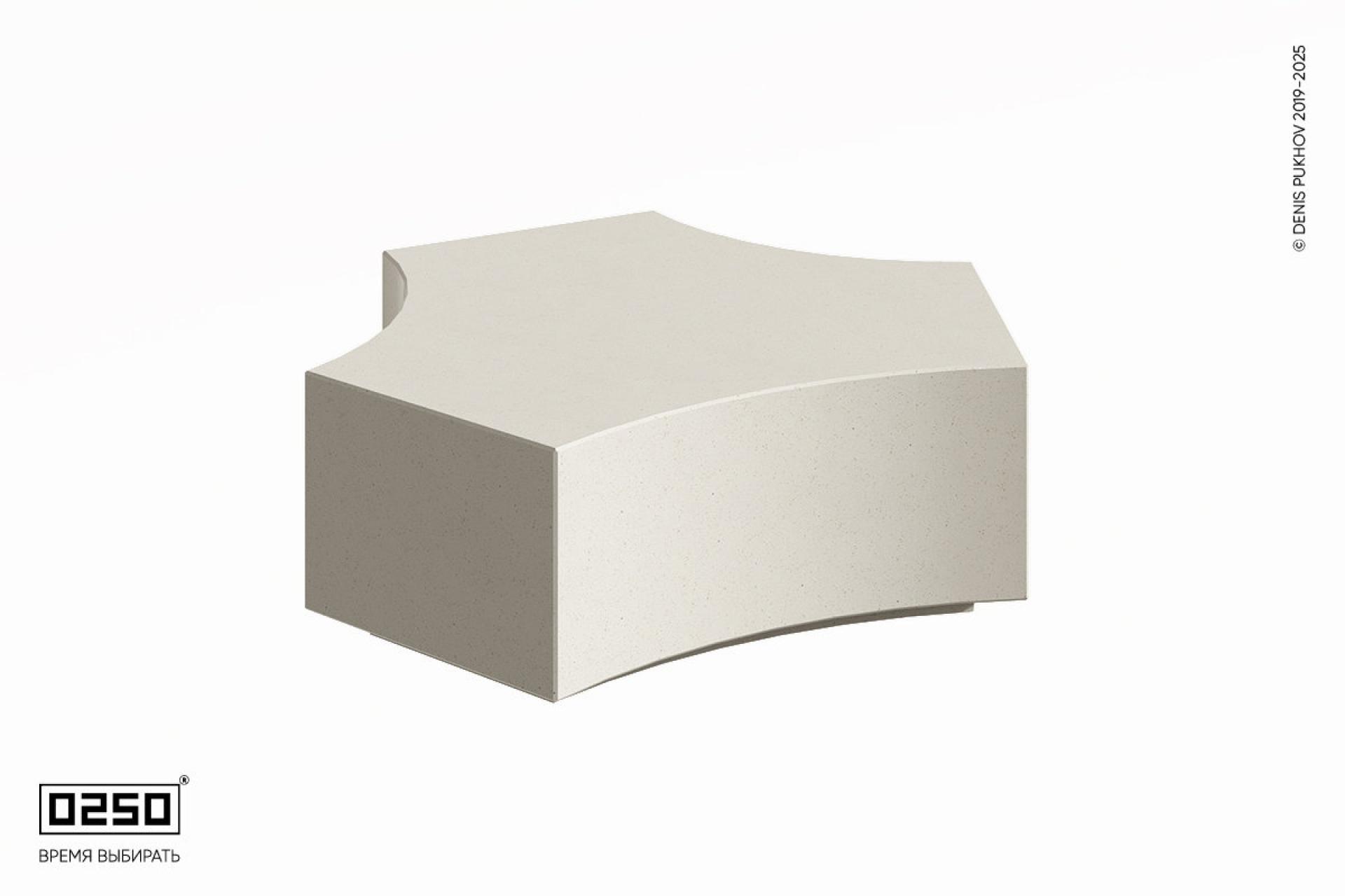 Модуль скамеечный бетонный Трилистник, ТК135