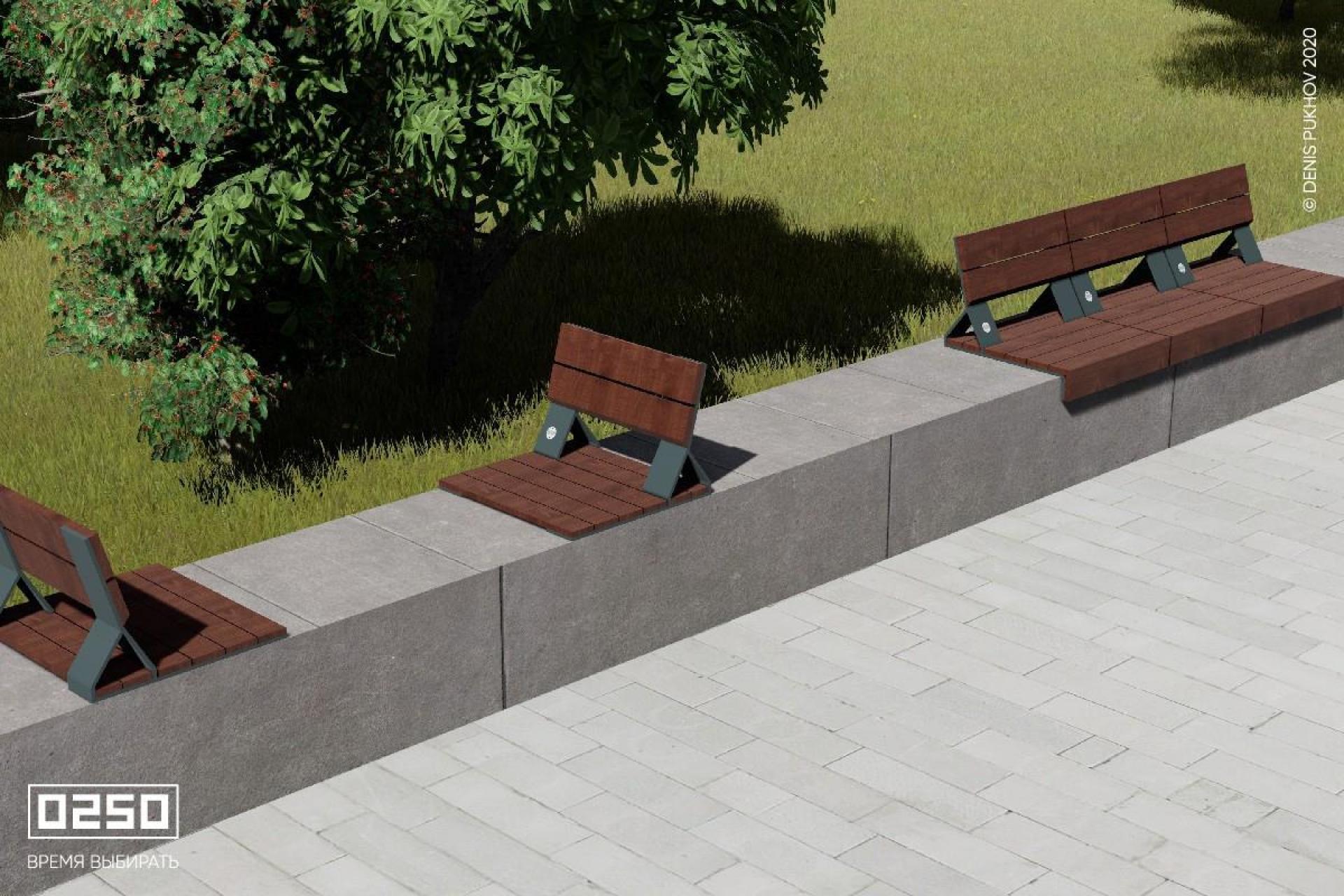 Скамья-настил Седло 2 НСК.000-02 рендер