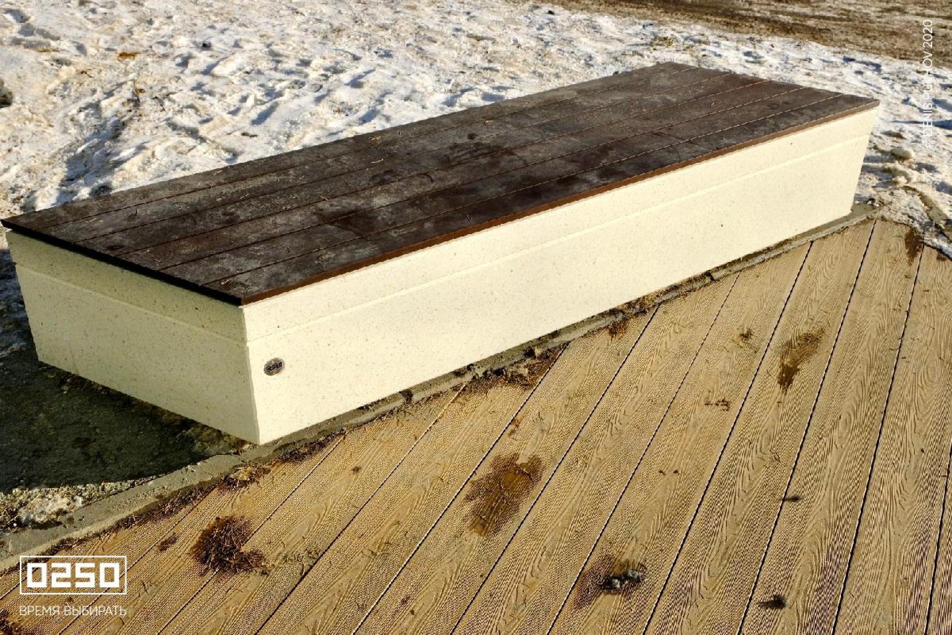 Скамейка бетонная левый параллелограмм