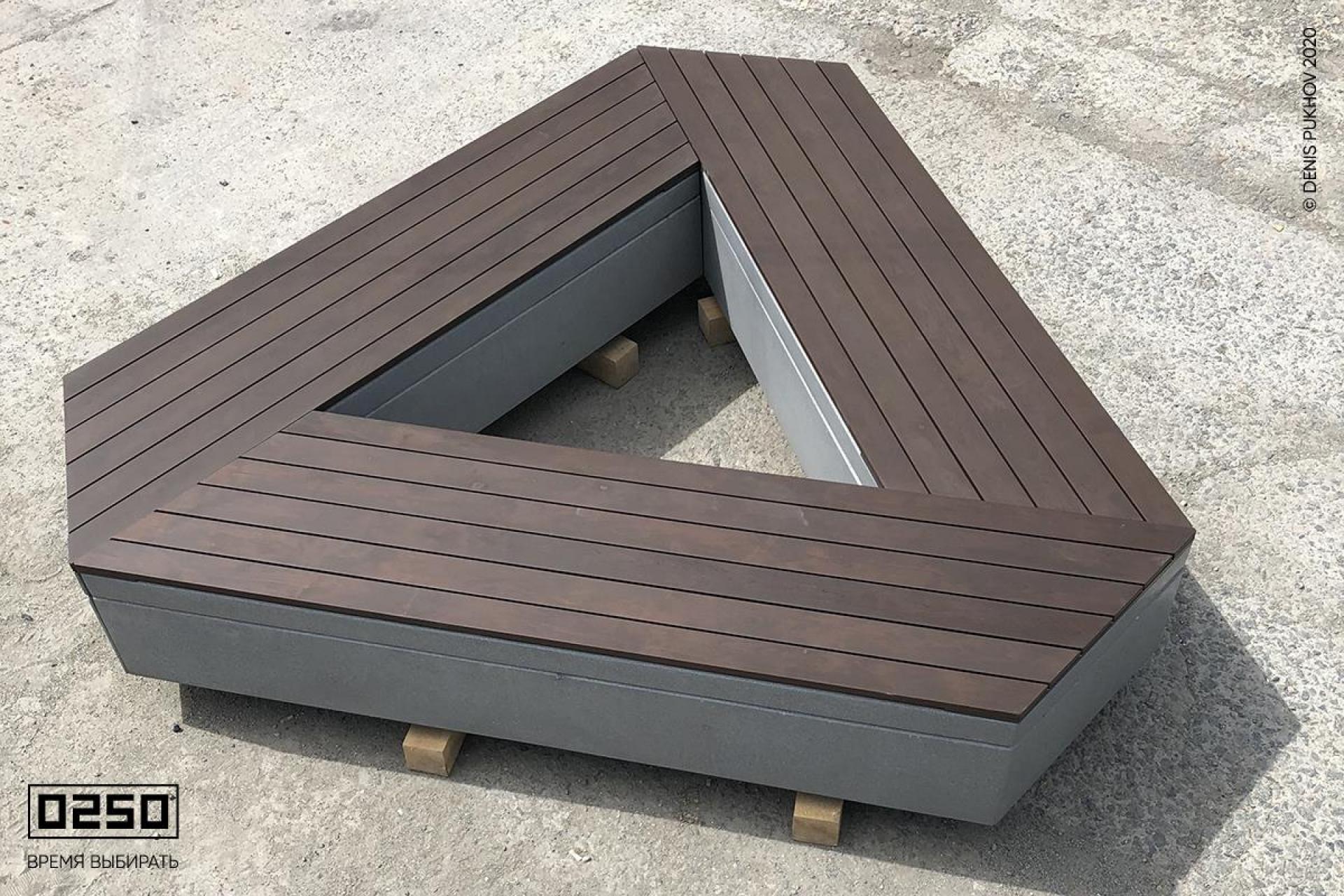 Скамейка бетонная правый параллелограмм