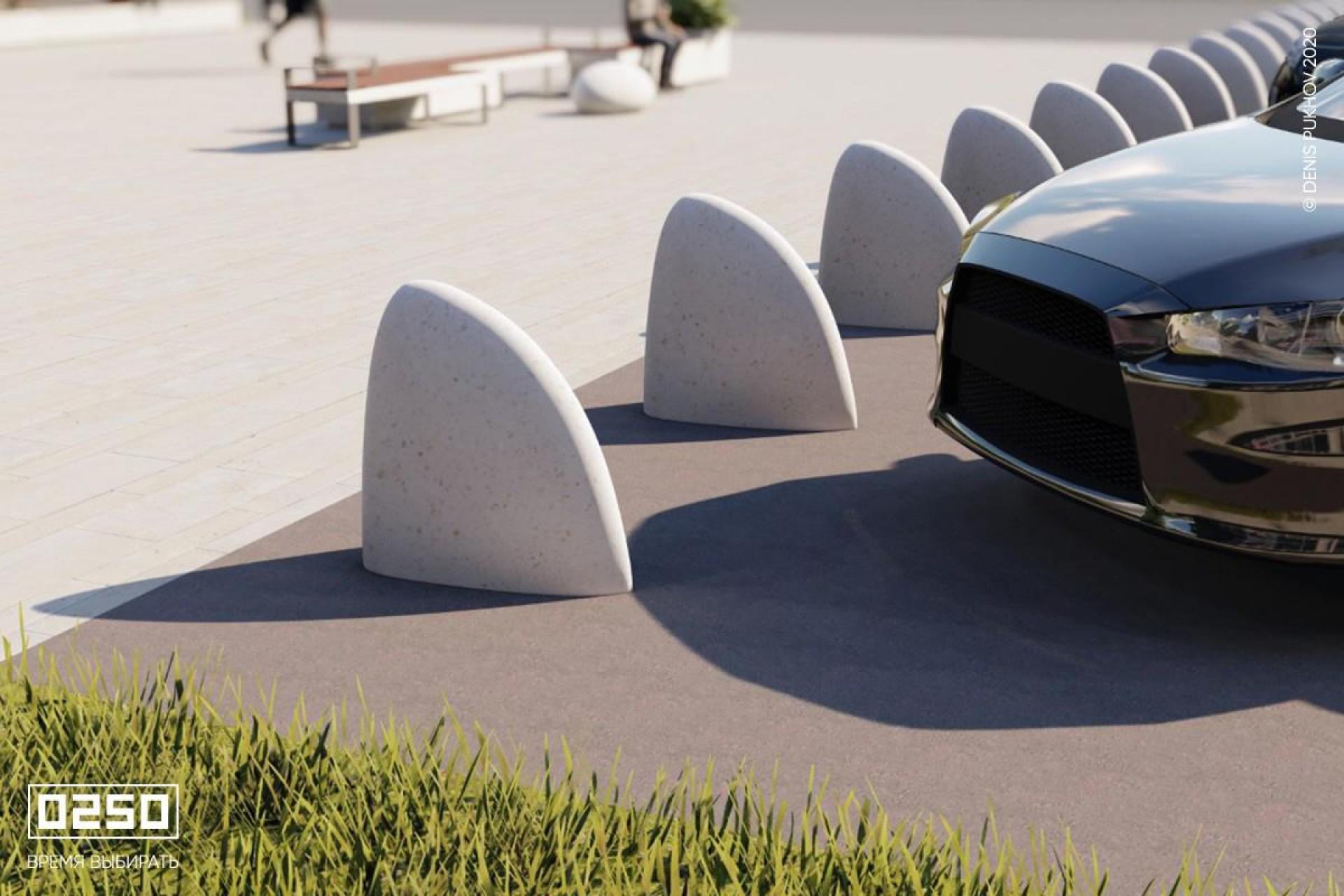 Парковочный плавник большой  рендер