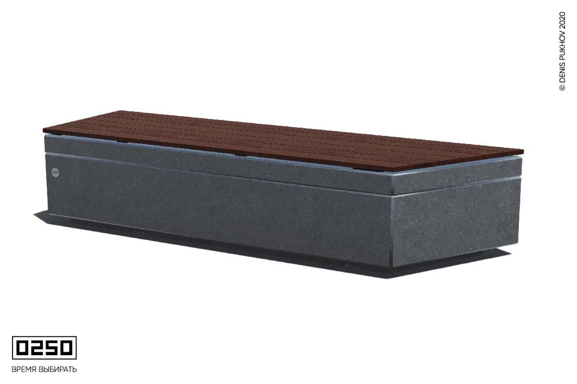 Парковая скамейка угловая на бетонном основании в виде правой трапеции Лунный кратер СТП.ЛК.НГ1.ТБ Парковая скамейка угловая на бетонном основании в виде правой трапеции Лунный кратер СТП.ЛК.НГ1.ТБ