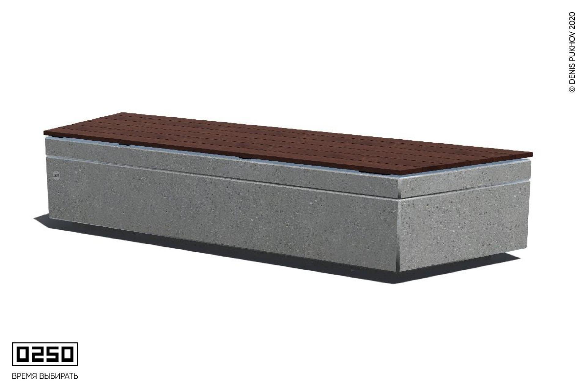 Парковая скамейка угловая на бетонном основании в виде правой трапеции Серый графит СТП.С.НГ1.ТБ Парковая скамейка угловая на бетонном основании в виде правой трапеции Серый графит СТП.С.НГ1.ТБ