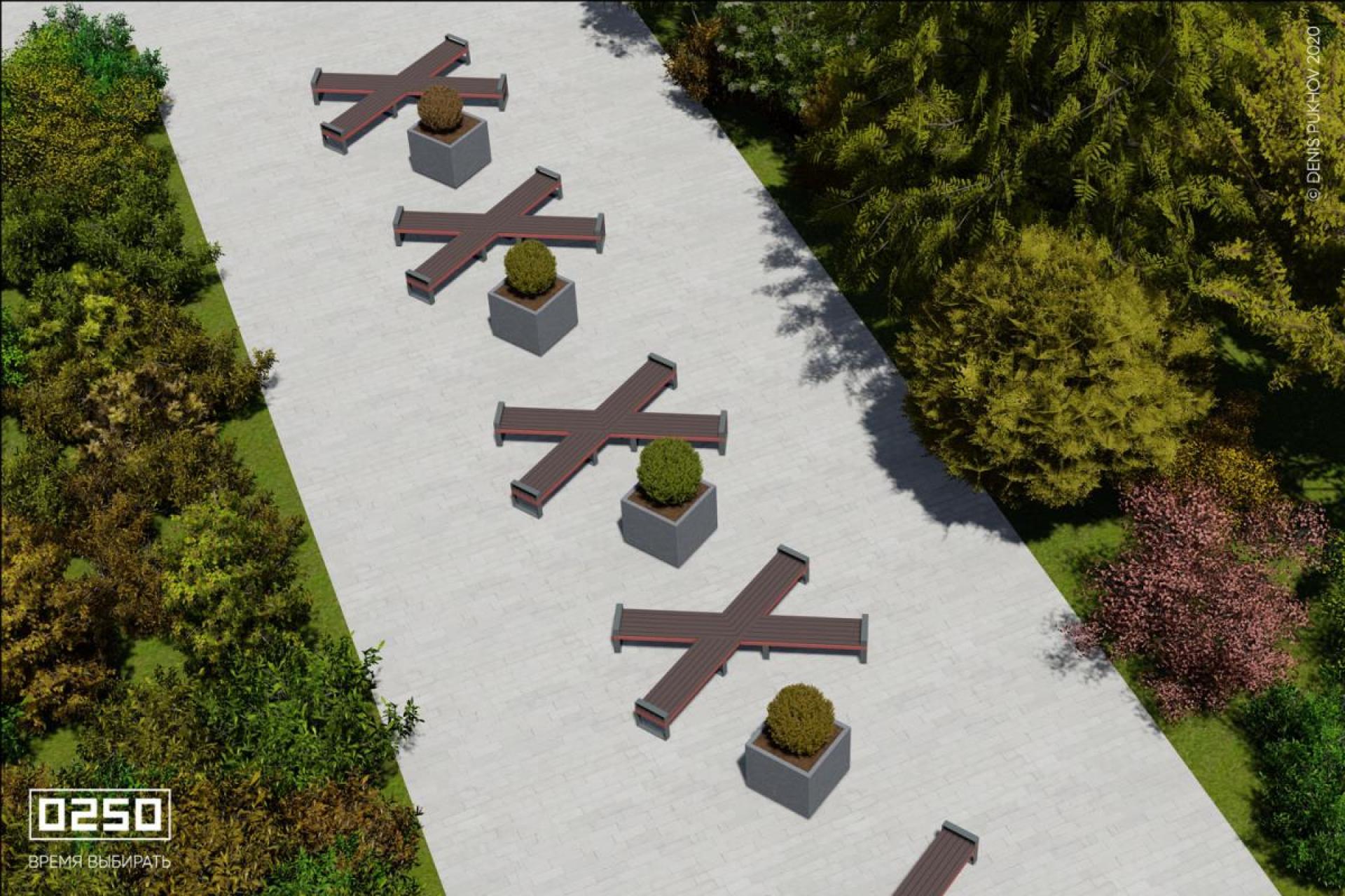 Модульный сквер Х.О, Сборка Х.О