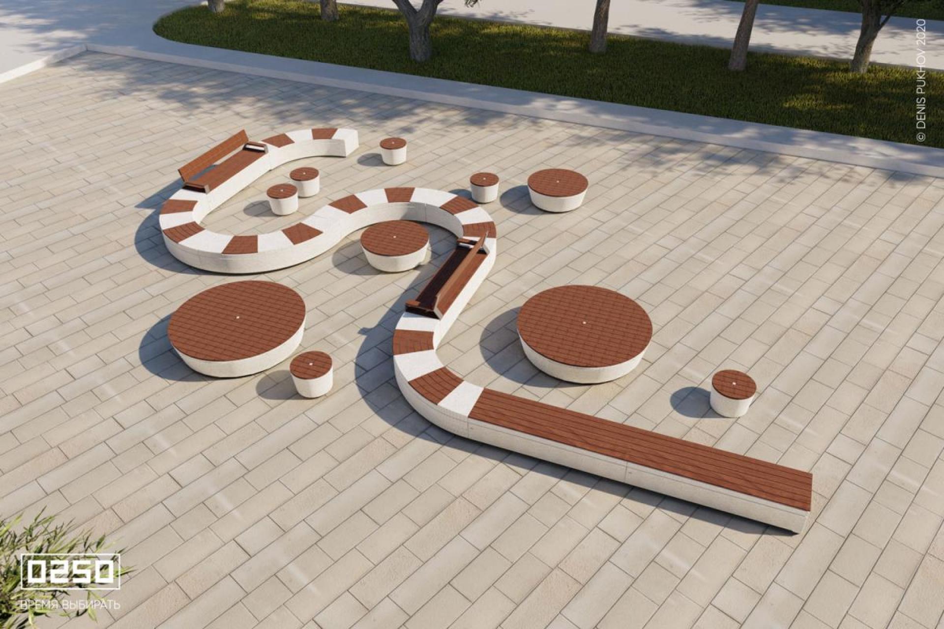 Модульный сквер Водоросли, Сборка Водоросли